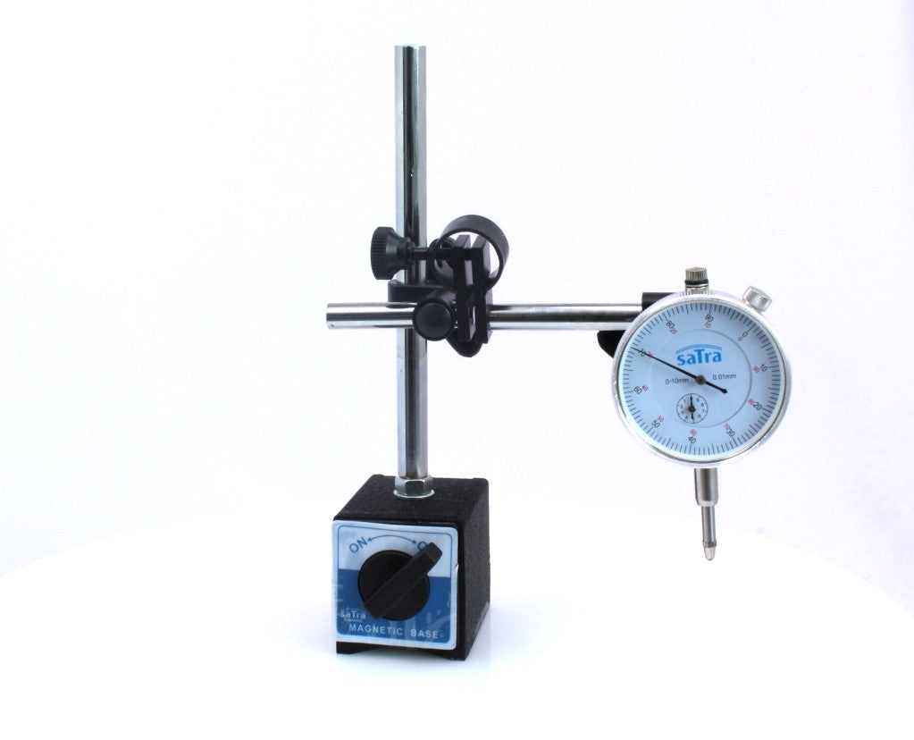 Comparatore centesimale a quadrante, Test DTI calibro DTI 0-10mm con base magnetica