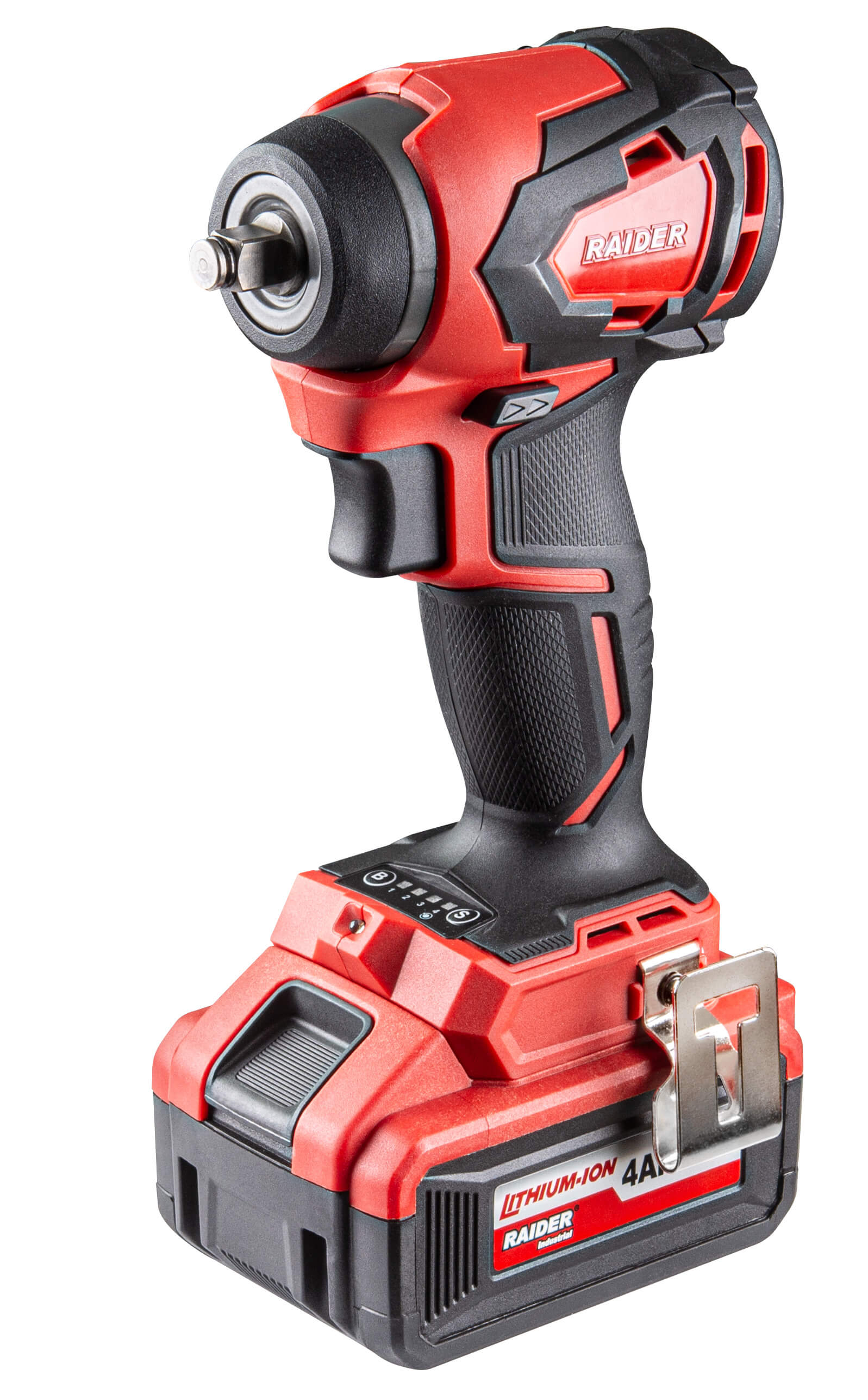 Avvitatore a impulsi con caricatore accumulatore 3/8–1/2 280 Nm 4 Ah Raider Industrial