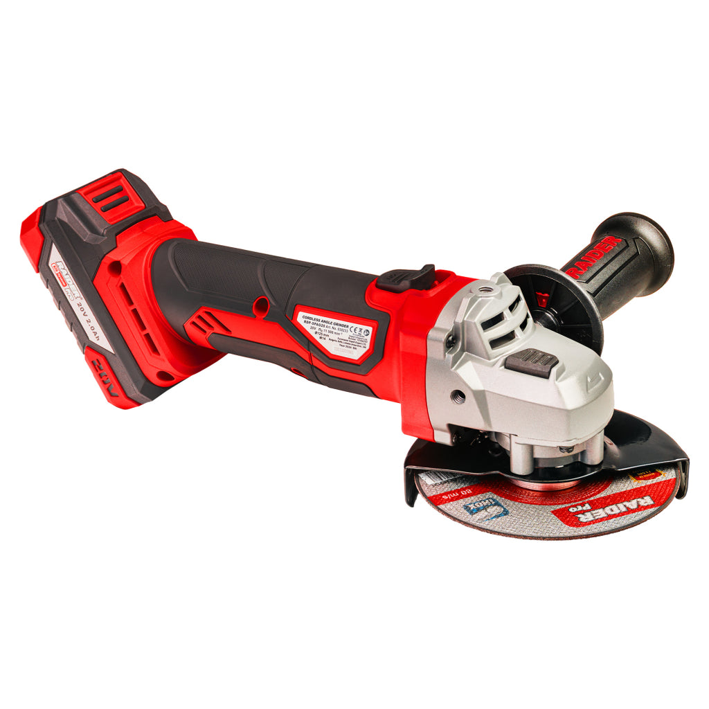 Avvitatore a impulsi a batteria, impact driver/trapano a percussione – 50 Nm 320 Nm, 1/2", smeragliatrice angolare 125 mm con 2 batterie 2x2Ah Raider Pro