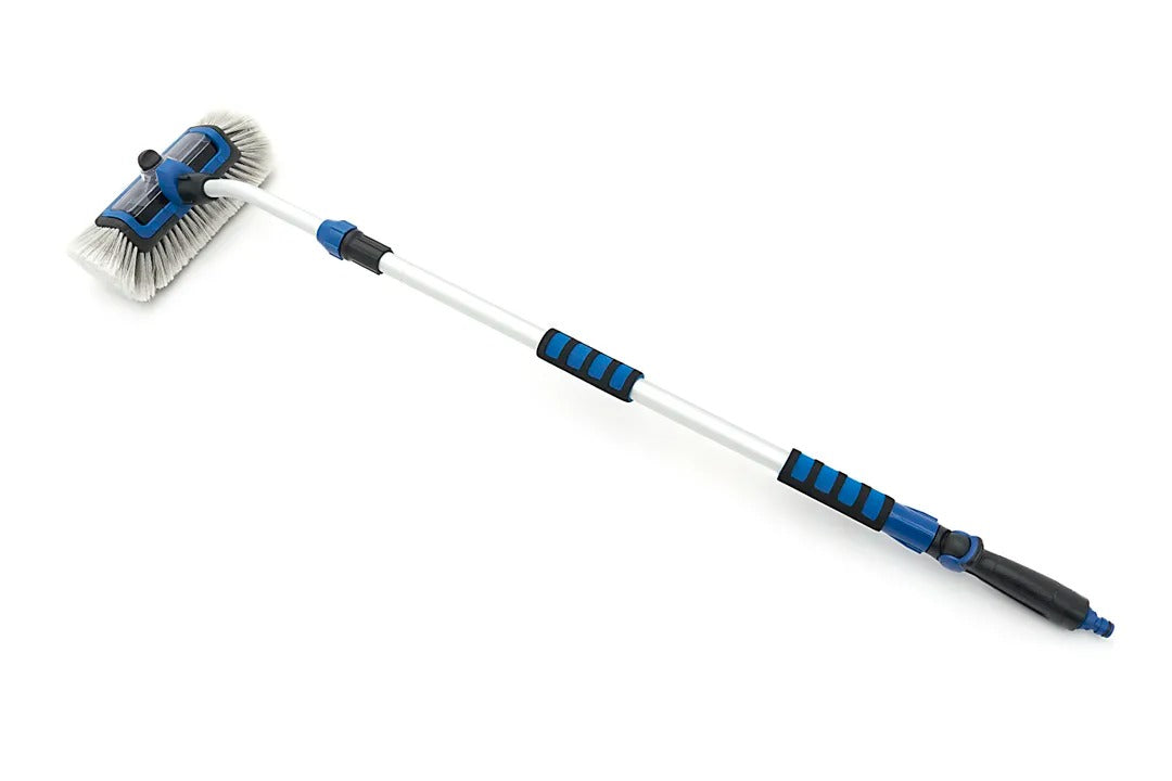Set di spazzole pulizia telescopica lavaggio, spazzola, spugna, esterno camion camper moto, accessori, spazzolone, pennello, senza graffi, 3 pezzi HBM