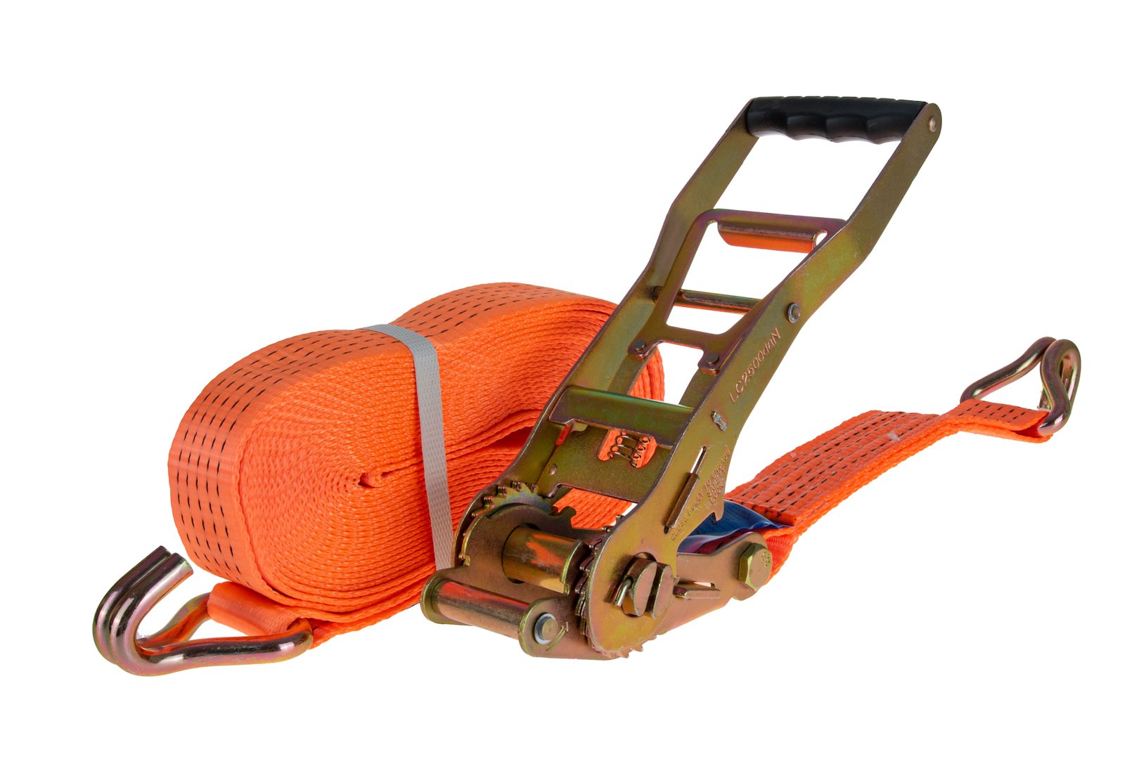 Cinghia di ancoraggio merci con cricchetto Ergo e gancio 10m x 50mm 5T