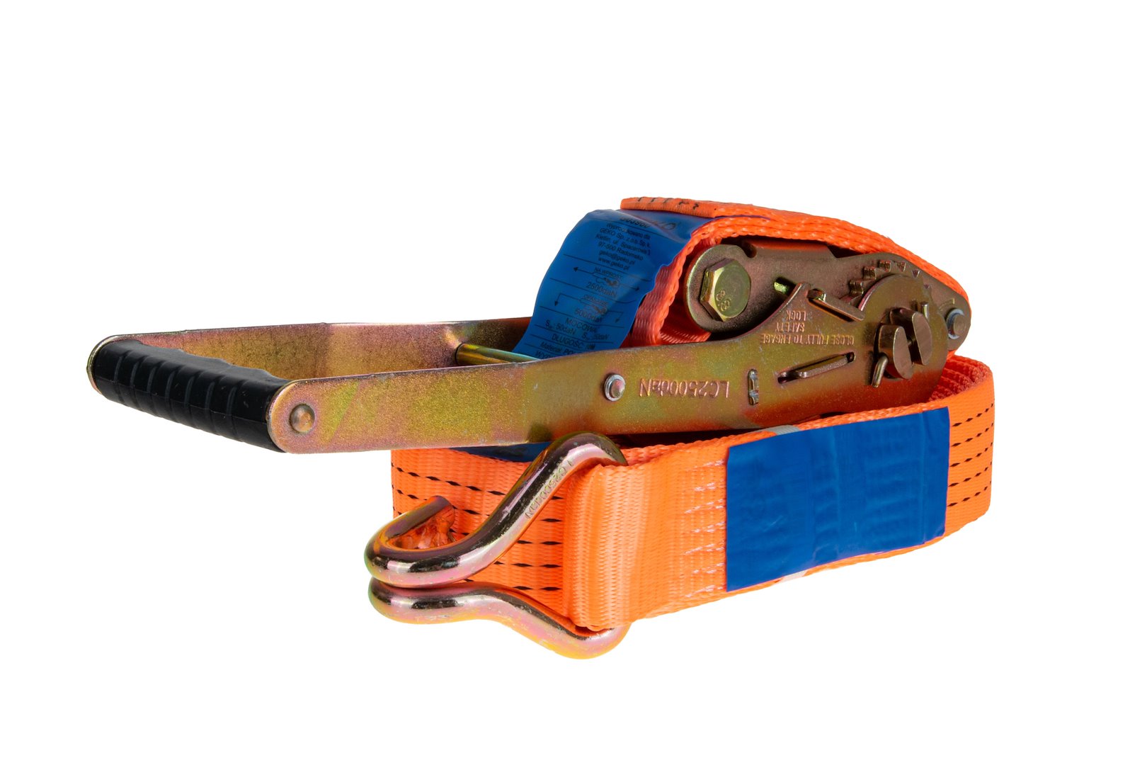 Cinghia di ancoraggio merci con cricchetto Ergo e gancio 10m x 50mm 5T