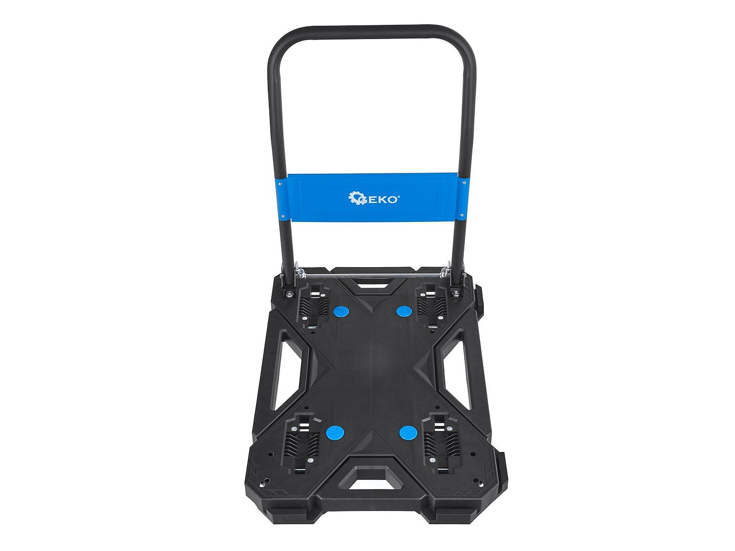 Carrello piattaforma a mano multifunzione, carrello trasformabile-convertibile, professionale, carrello industriale portatutto, portapacchi, in PP e PU e acciaio di alta qualità, capacità 150 kg, portatile pieghevole con ruote girevoli, Geko
