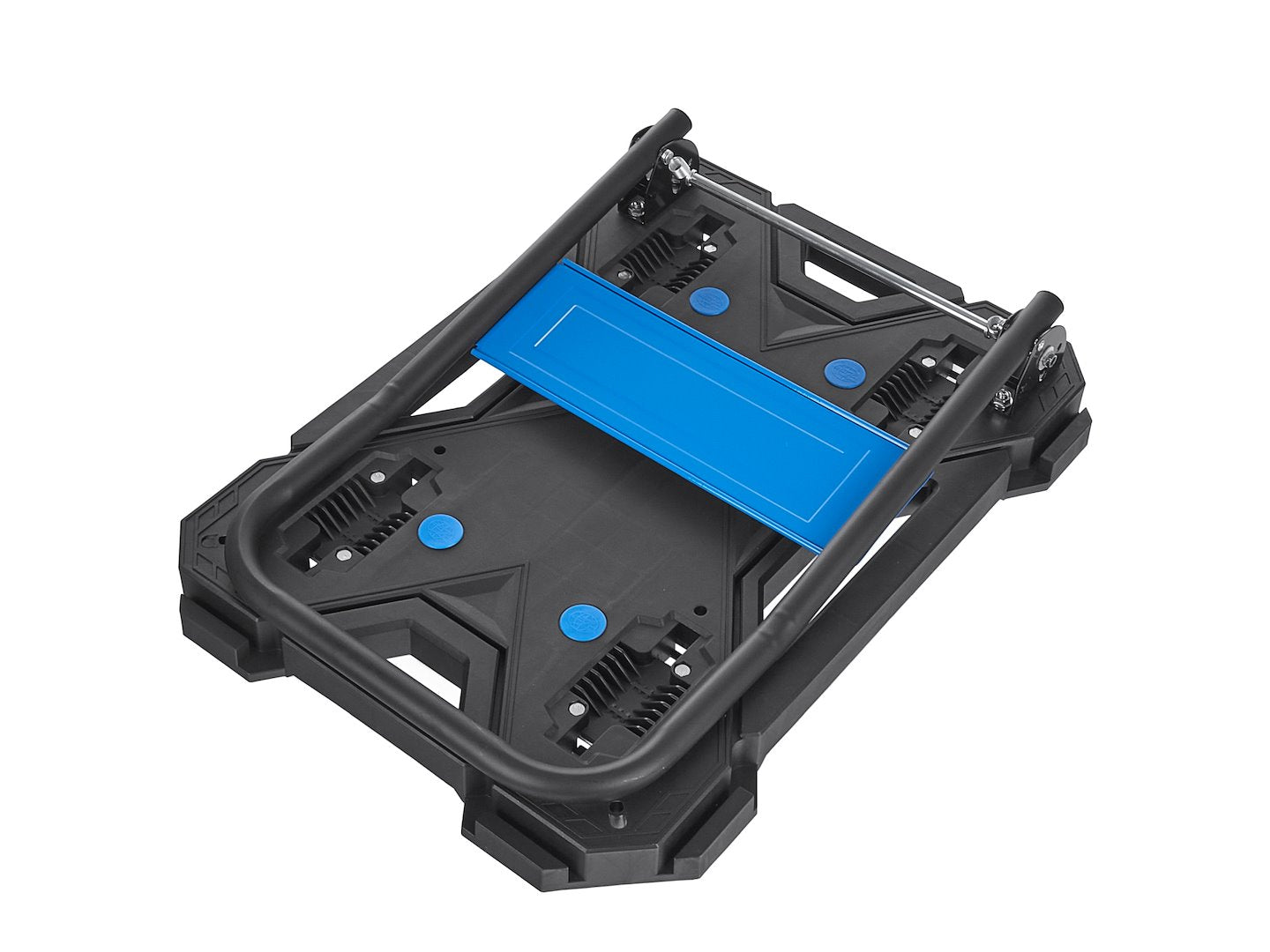 Carrello piattaforma a mano multifunzione, carrello trasformabile-convertibile, professionale, carrello industriale portatutto, portapacchi, in PP e PU e acciaio di alta qualità, capacità 150 kg, portatile pieghevole con ruote girevoli, Geko