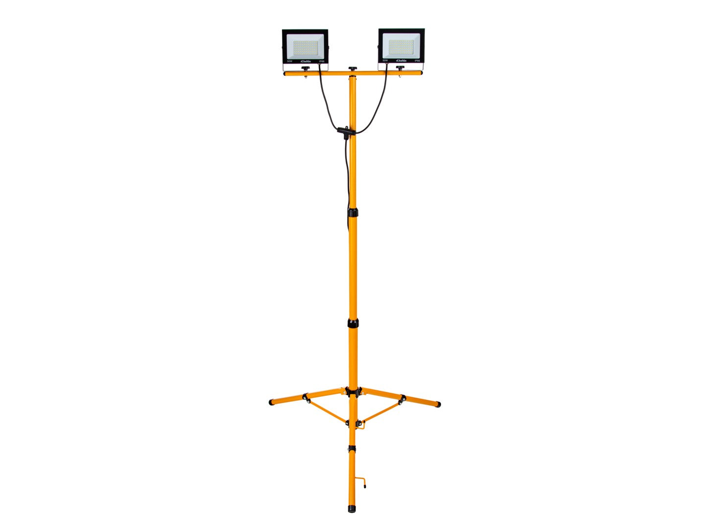 Faretto LED da cantiere 2 x 50w, faretto lavoro, faro LED portatile IP66 impermeabile, 6500k per esterno, lavori, giardini e garage