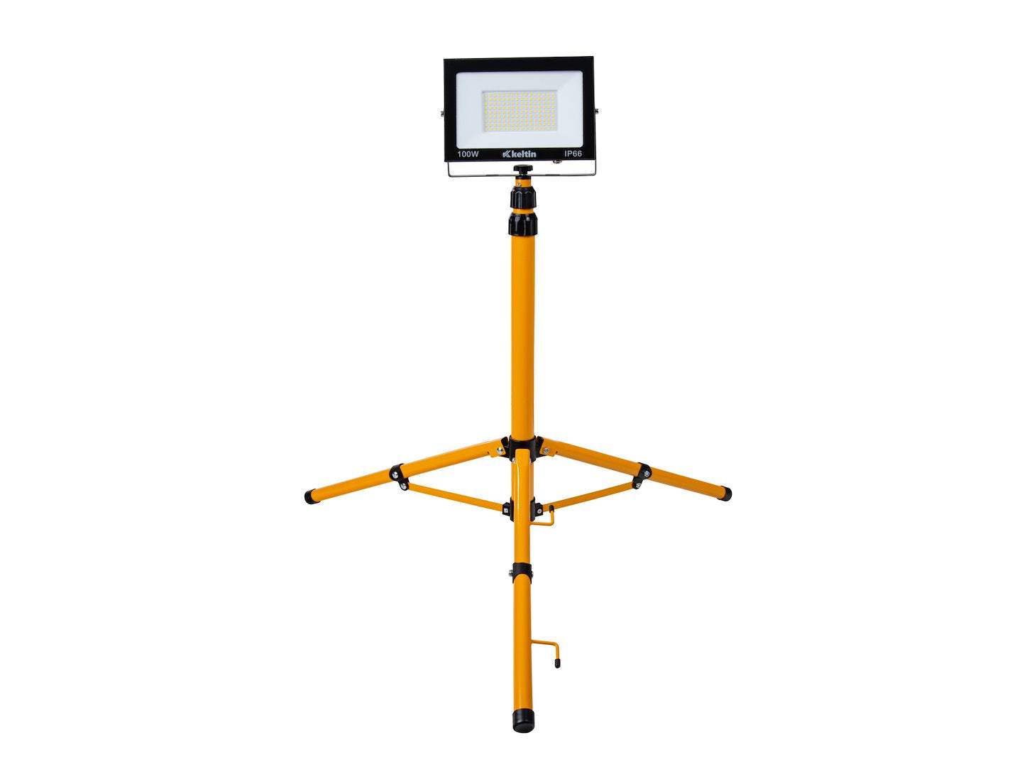 Proiettore LED 100 w con treppiede telescopico regolabile 60–160 cm, bianco neutro 4500 K, 10.000 LM GEKO