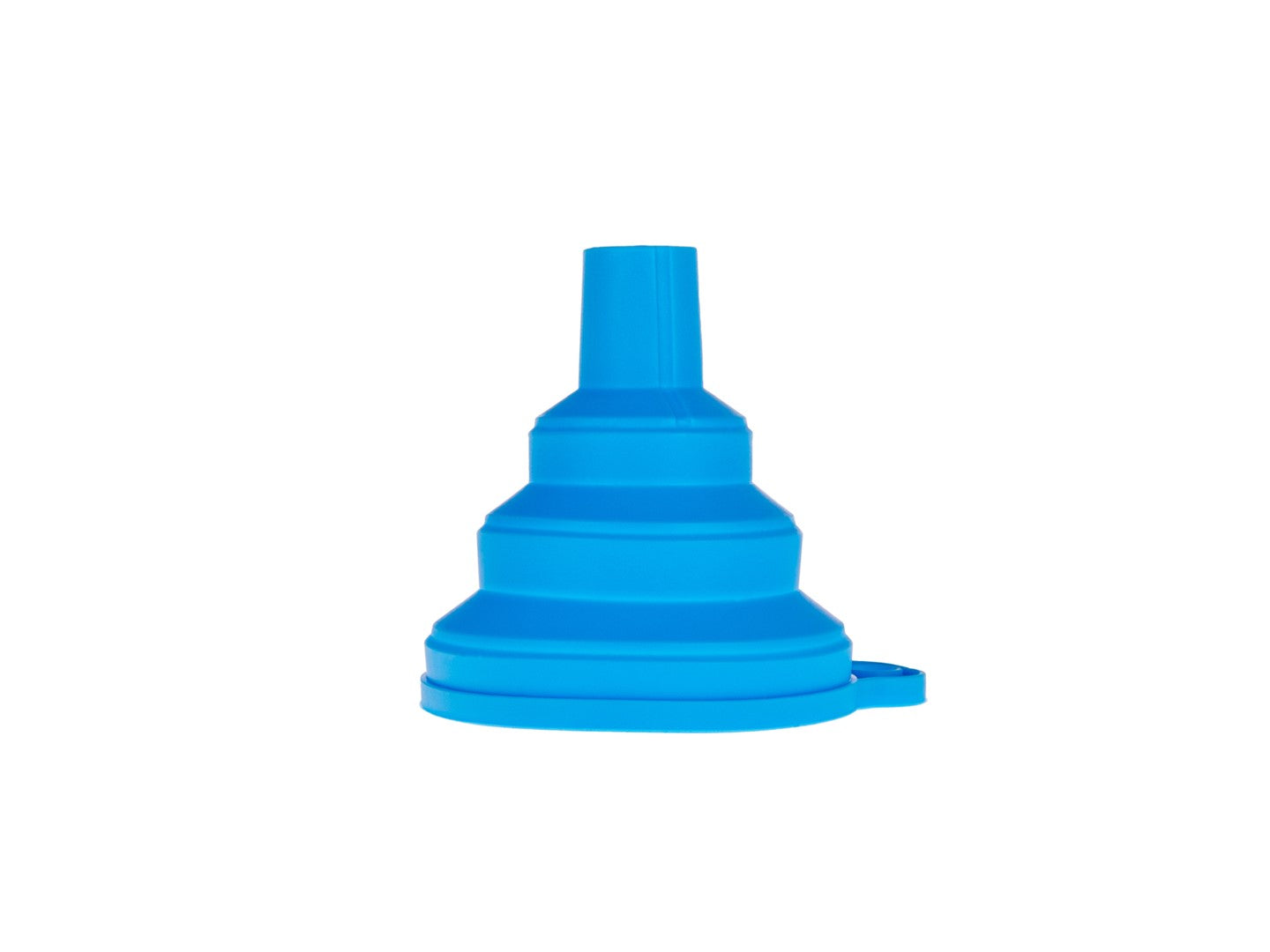 Imbuto pieghevole in silicone, blu 70 mm Geko