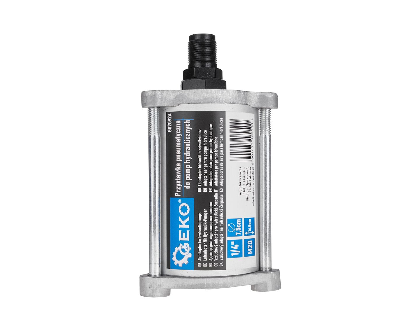 Adattatore pneumatico pompe idrauliche connessione standard 1/4" con tubo prolunga 130 cm per valvola per auto moto