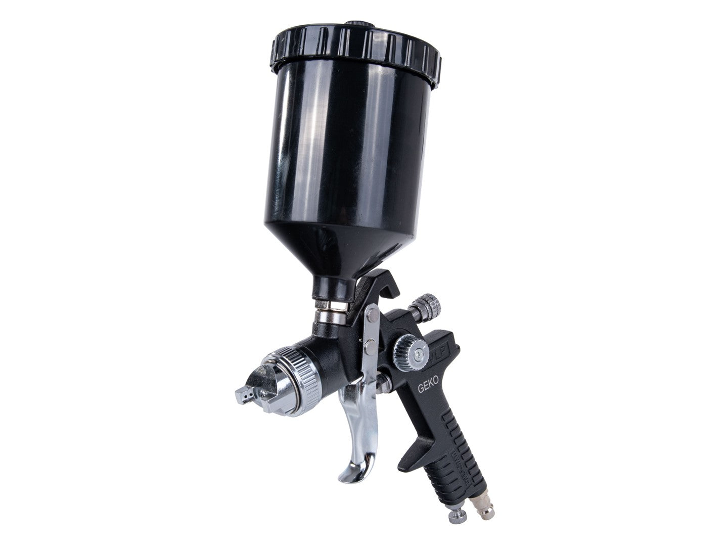 Pistola per verniciare a spruzzo HVLP, pistole a spruzzo per verniciare – capacità 600 ml e ugello 1,4 mm + 3x set di ugelli 1,7 mm 2,0 mm 1,3 mm
