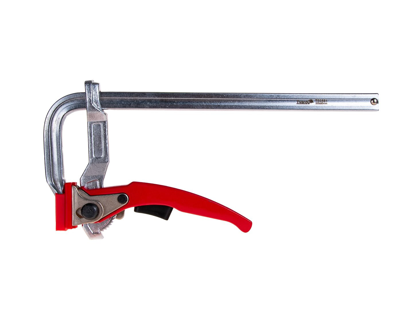 Morsetto a cricchetto multiuso per impieghi gravosi F, clip di fissaggio per lavorazione del legno, accessorio per falegname, 200x80 mm