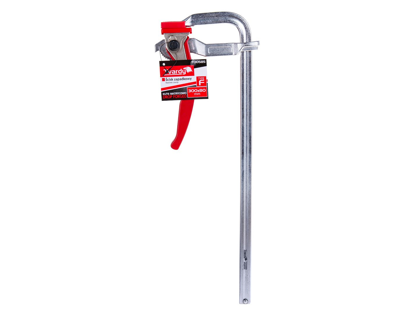 Morsetto a cricchetto multiuso per impieghi gravosi F, clip di fissaggio per lavorazione del legno, accessorio per falegname, 300x80 mm