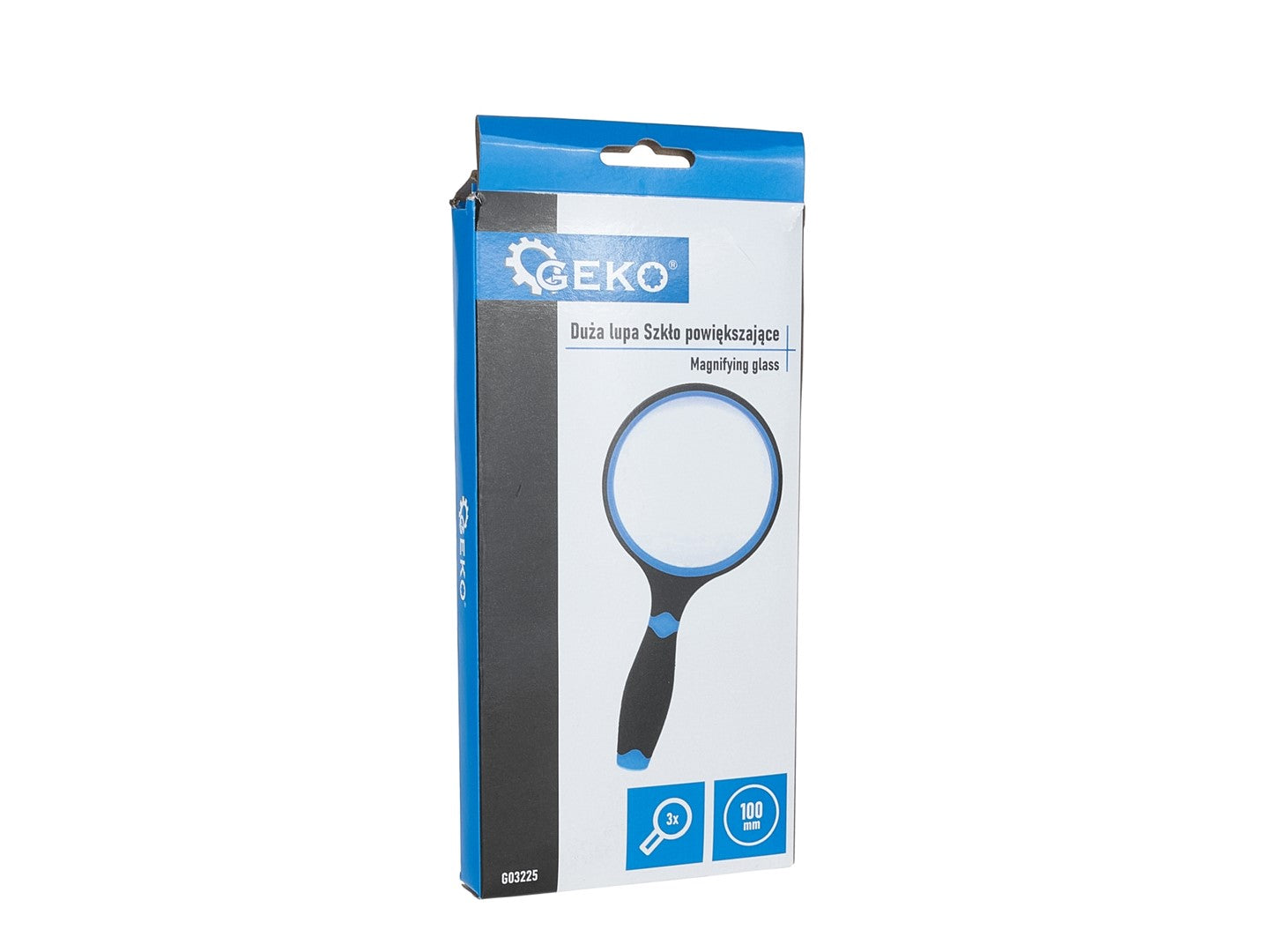 Lente d'ingrandimento portatile professionale, ingrandimento 3x, con impugnatura-manico in gomma morbida e antiscivolo, diametro di 100 mm, ideale per leggere, anziani, bambini, artigianato, insetti, scienza, Geko