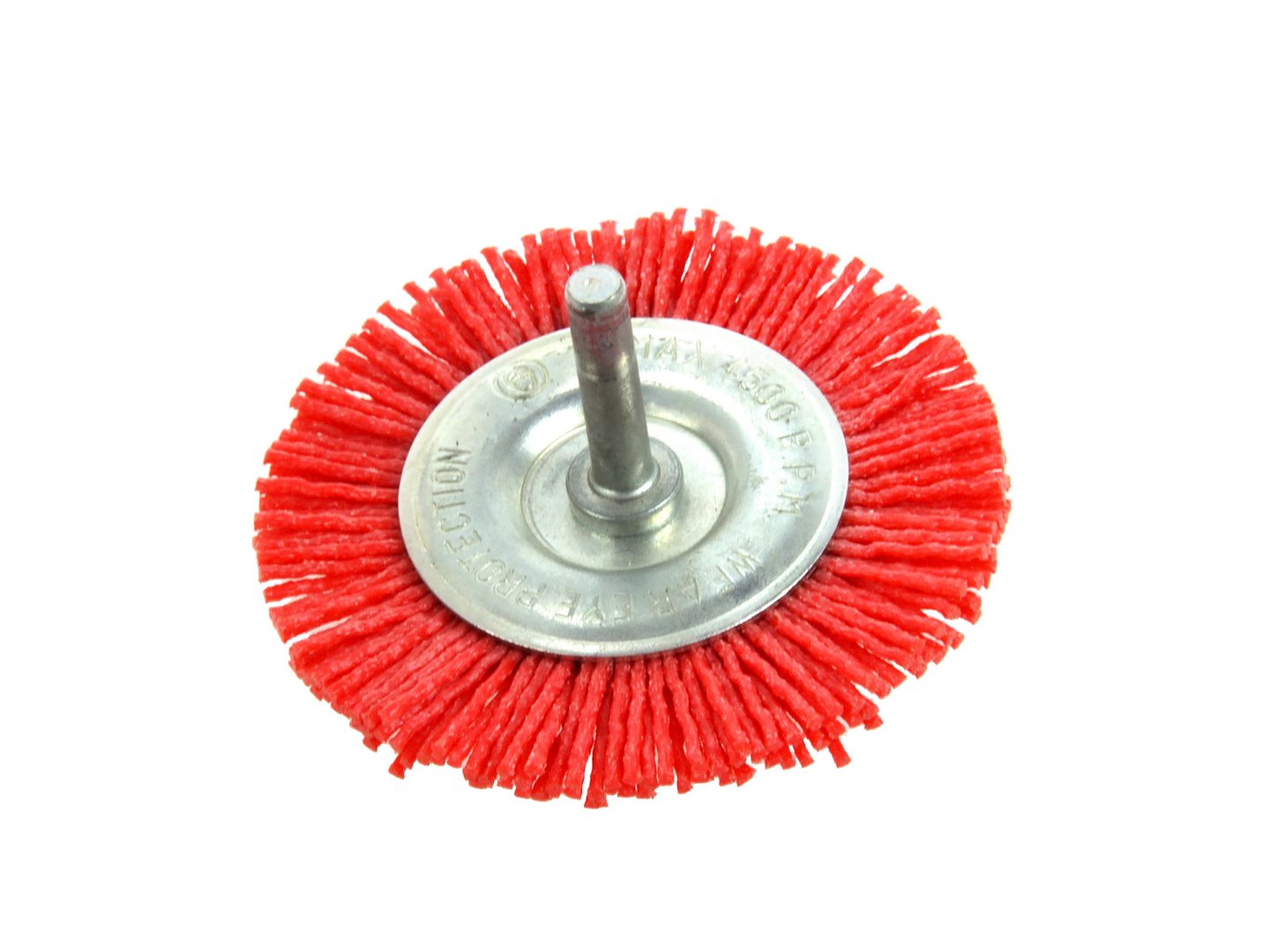 Spazzola a disco, codolo 6 mm, in nylon 75 mm – pulizia, lucidatura e manutenzione – Geko