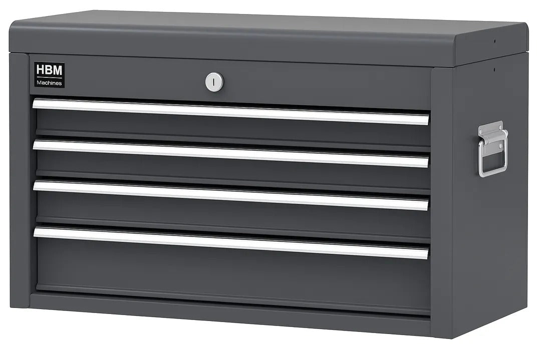 Carrello-armadietto metallico portautensili porta attrezzi multifunzione 2 pezzi-doppio con 8 cassetti e ruote mobile grigio HBM Premium Olanda organizzatore per officina garage
