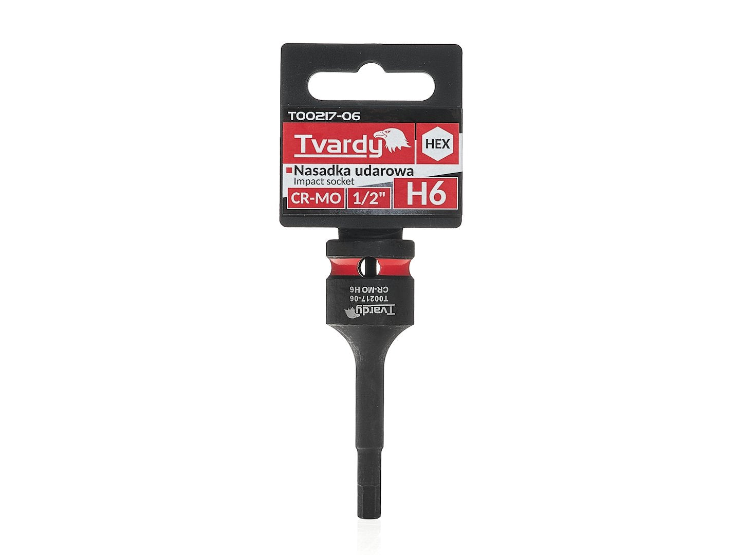 Chiave a bussola a impatto esagonale HEX, lunga, chiave a bussola esagonale d'impatto, H6 presa 1/2" attacco, Cr-Mo, per chiave dinamometrica, chiave a cricchetto e avvitatore a batteria, Tvardy