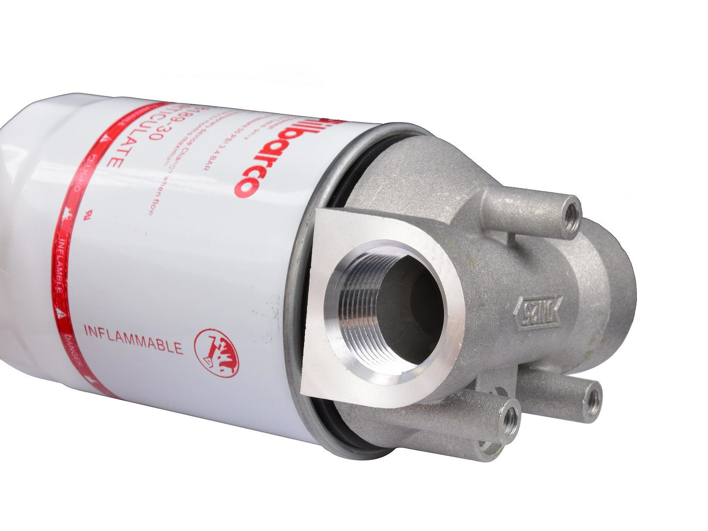 Filtro carburante ad alto flusso, 1" npt 30 Micron stile cartuccia spin on per pompa del carburante mobile e stazionario serbatoio barca, filtro gasolio per pompa diesel, aspirazione e travaso carburante