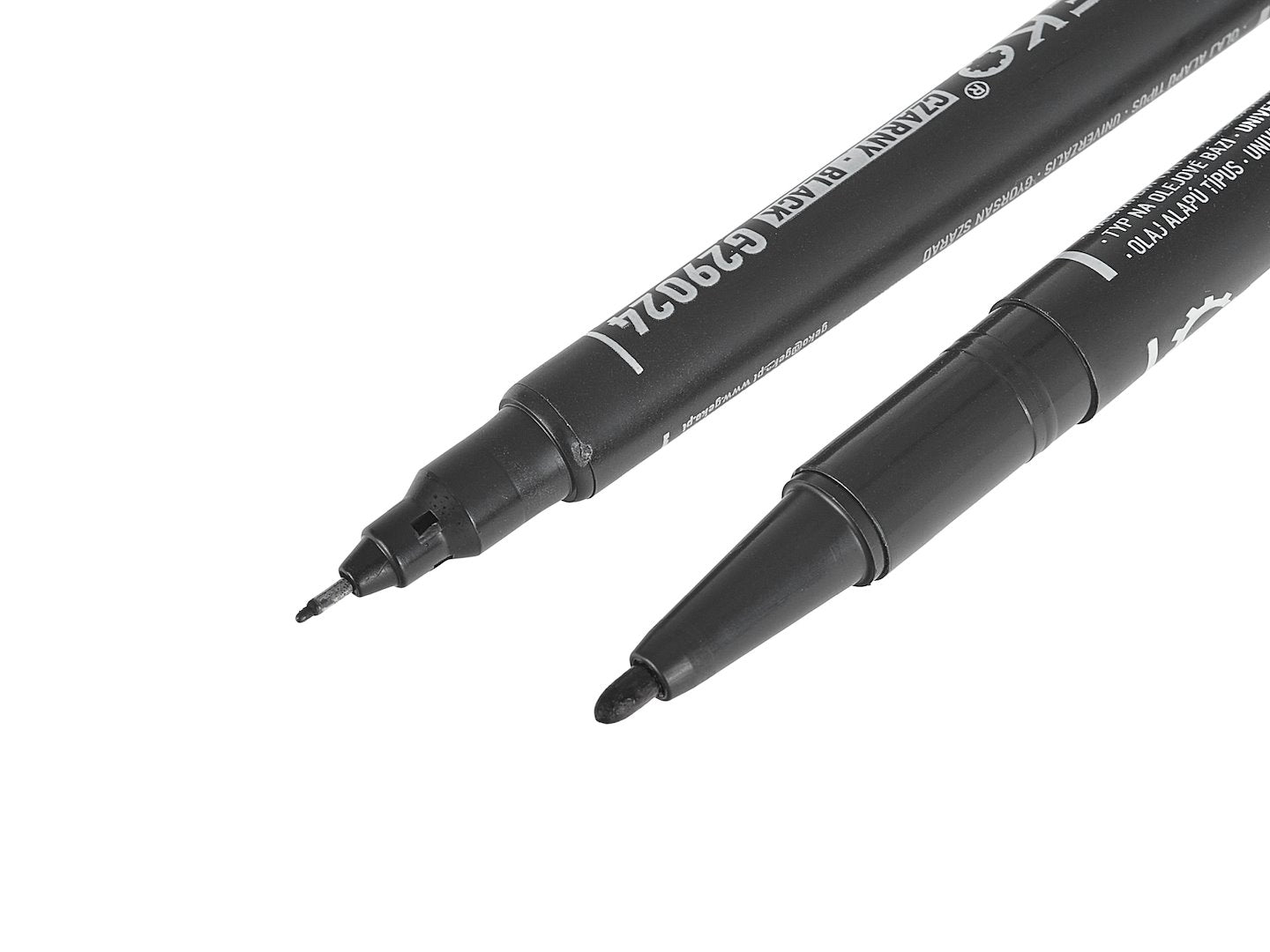 Pennarello nero a doppia punta permanente per abbigliamento - colori per personalizzare magliette, borse, cappelli, tele e tessuti, pennarello universale marker indelebile permanente
