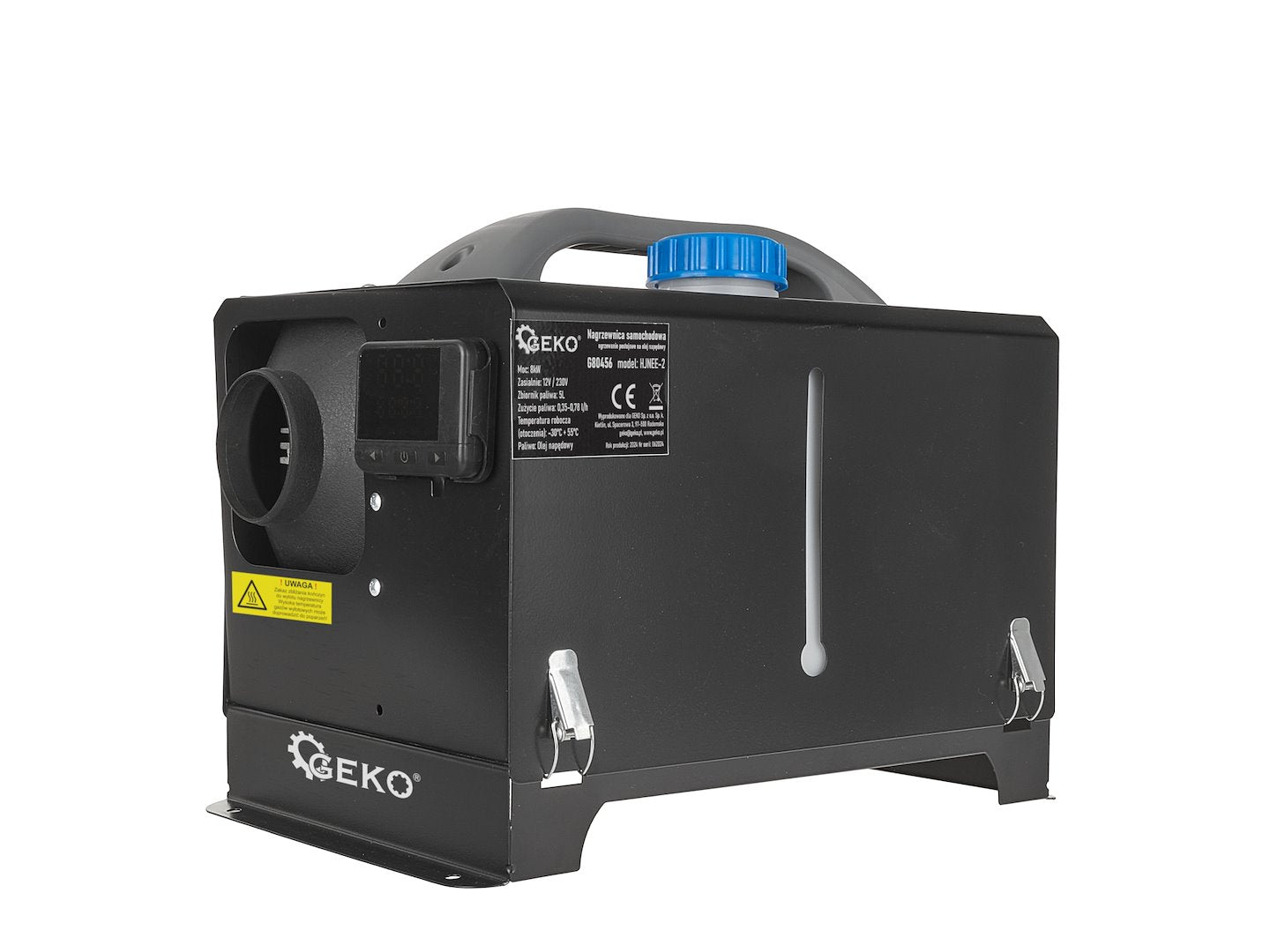 Riscaldatore a gasolio portatile 12v/230v 8kw, riscaldatore diesel ,generatore aria calda gasolio per camper, tenda, campeggio, parcheggio, dotato di monitor LCD con telecomando GEKO