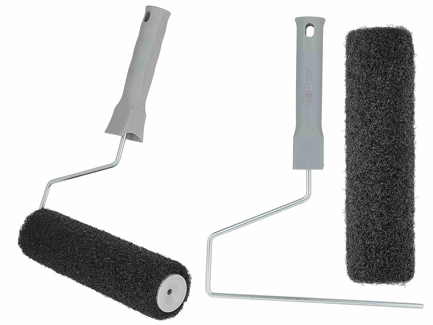 Spatole per stucco kit, frattazzo per stucco, spatola di finitura per intonacare pareti e soffitti, frattazzo per muratore con manico, per lisciatura intonaco e finitura cemento, 9 pezzi Geko
