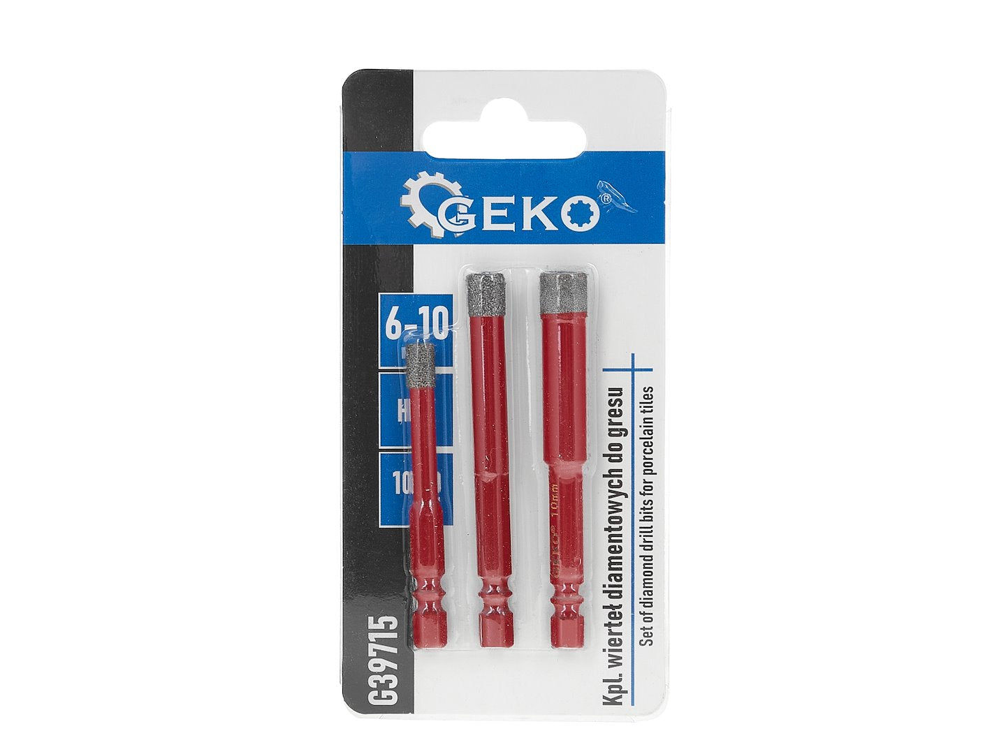 Set di 3 punte trapano diamantate, punte trapano gres piastrelle ceramica professionali, foretto diamantato per trapano, 6-10 mm