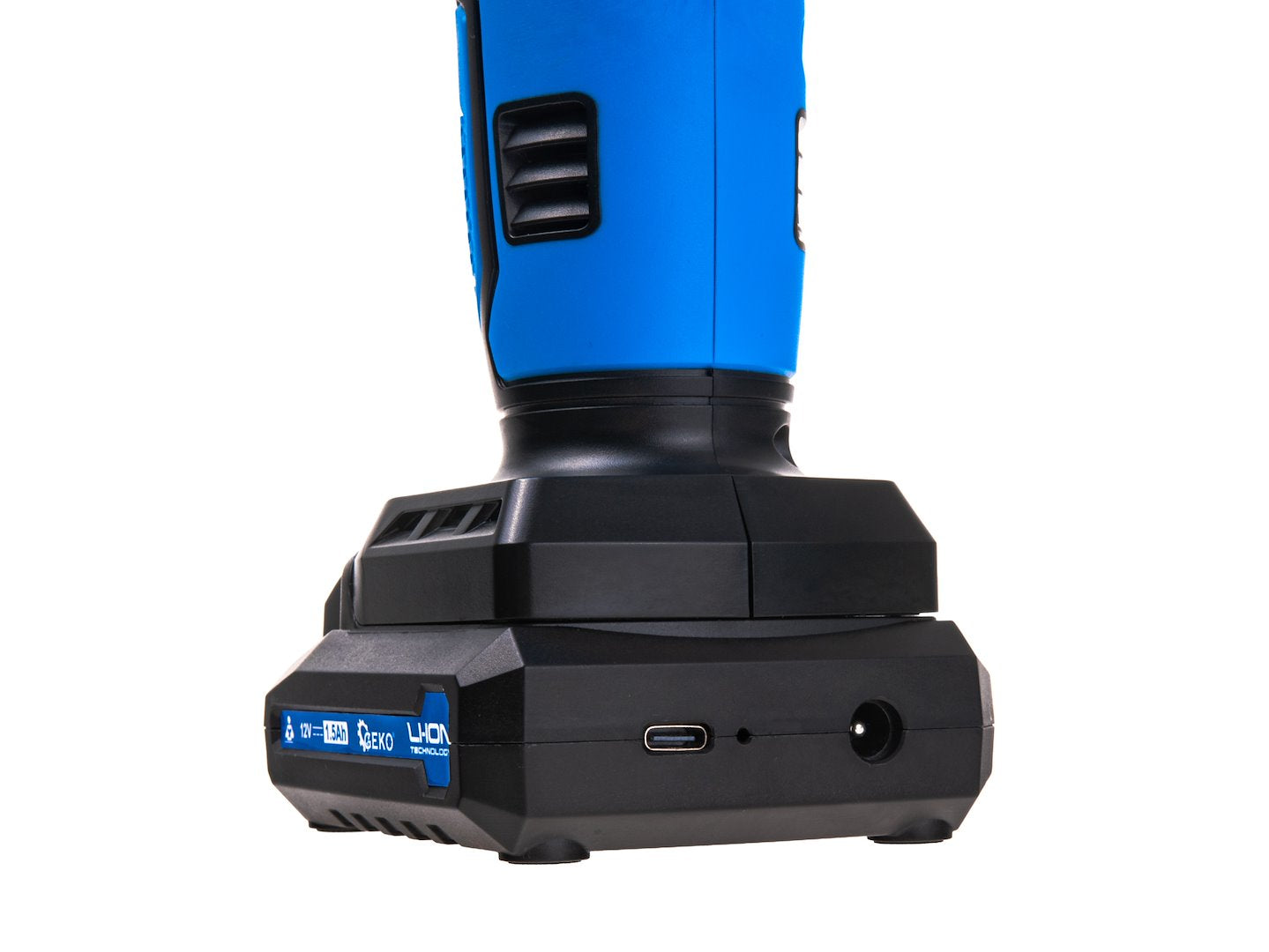 Compressore aria portatile senza fili, gonfiatore pneumatici per auto, moto e bicicletta con manometro lcd, luce led, batteria 12V ricaricabile