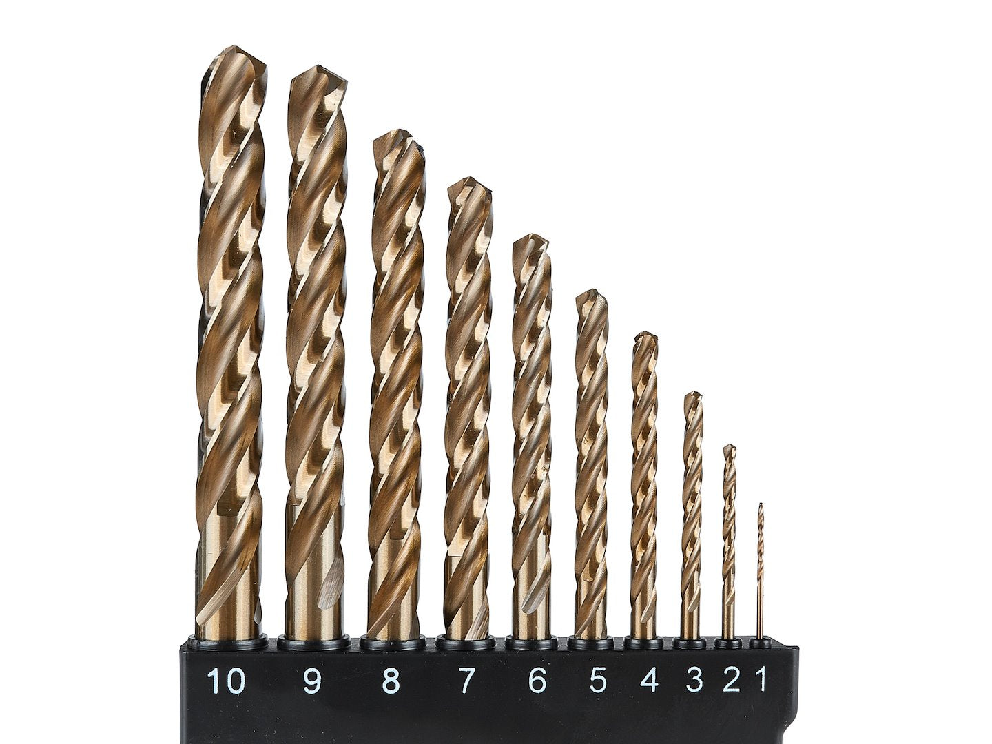 Punte trapano per forare metallo duro, set punte trapano professionali, cobalto HSS 1–10 mm 10 pezzi