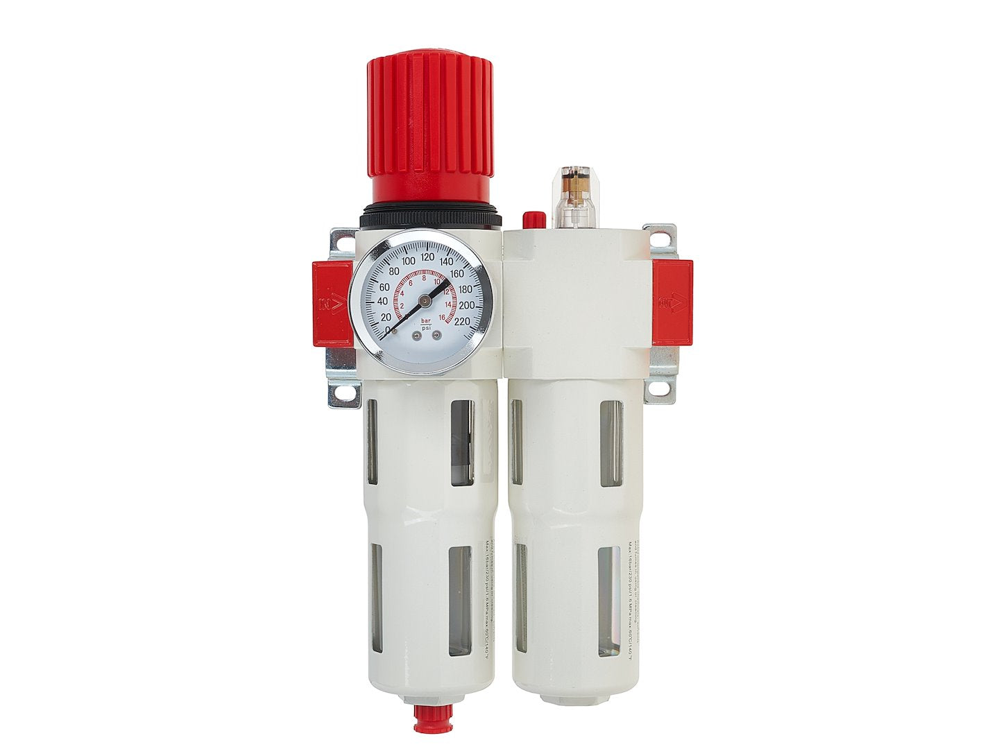 Separatore d'acqua e olio ad aria compressa, riduttore di pressione per compressore, filtro regolatore aria con manometro 1/2 " Tvardy