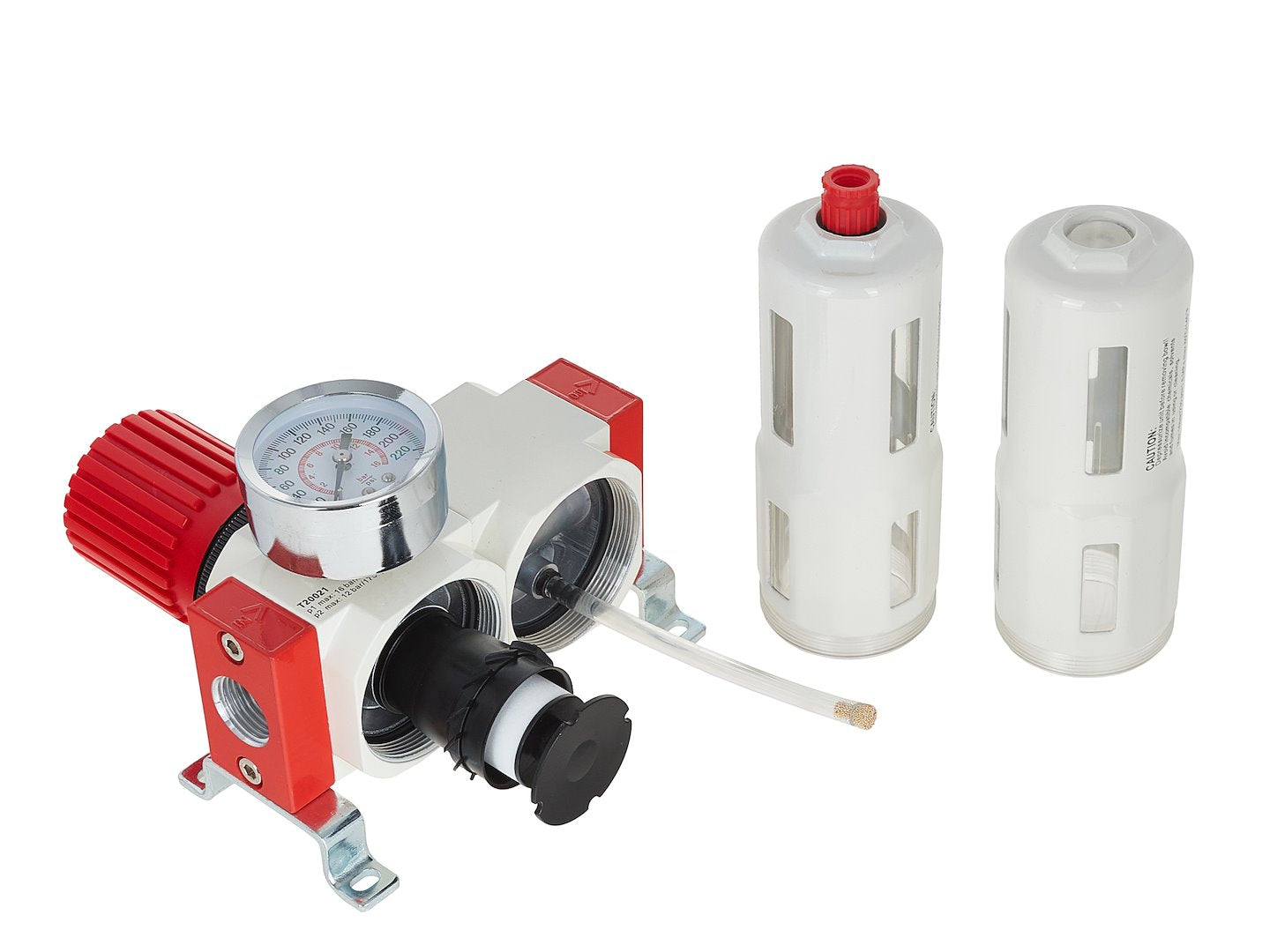 Separatore d'acqua e olio ad aria compressa, riduttore di pressione per compressore, filtro regolatore aria con manometro 1/2 " Tvardy