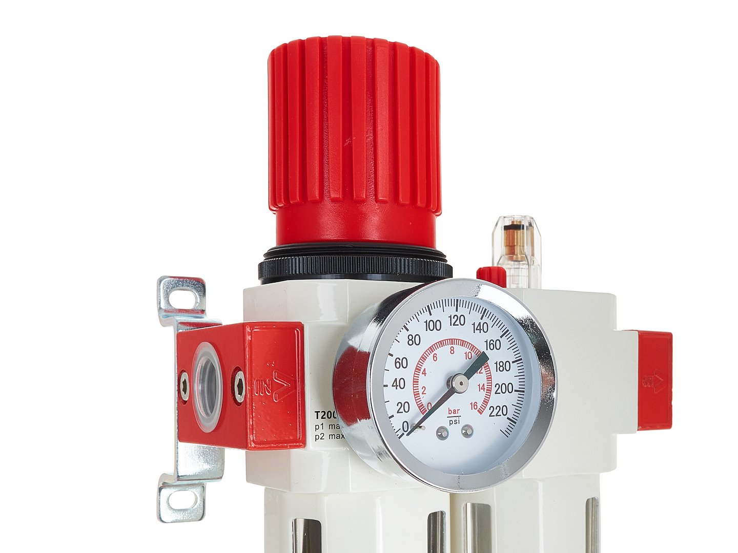Separatore d'acqua e olio ad aria compressa, riduttore di pressione per compressore, filtro regolatore aria con manometro 1/2 " Tvardy