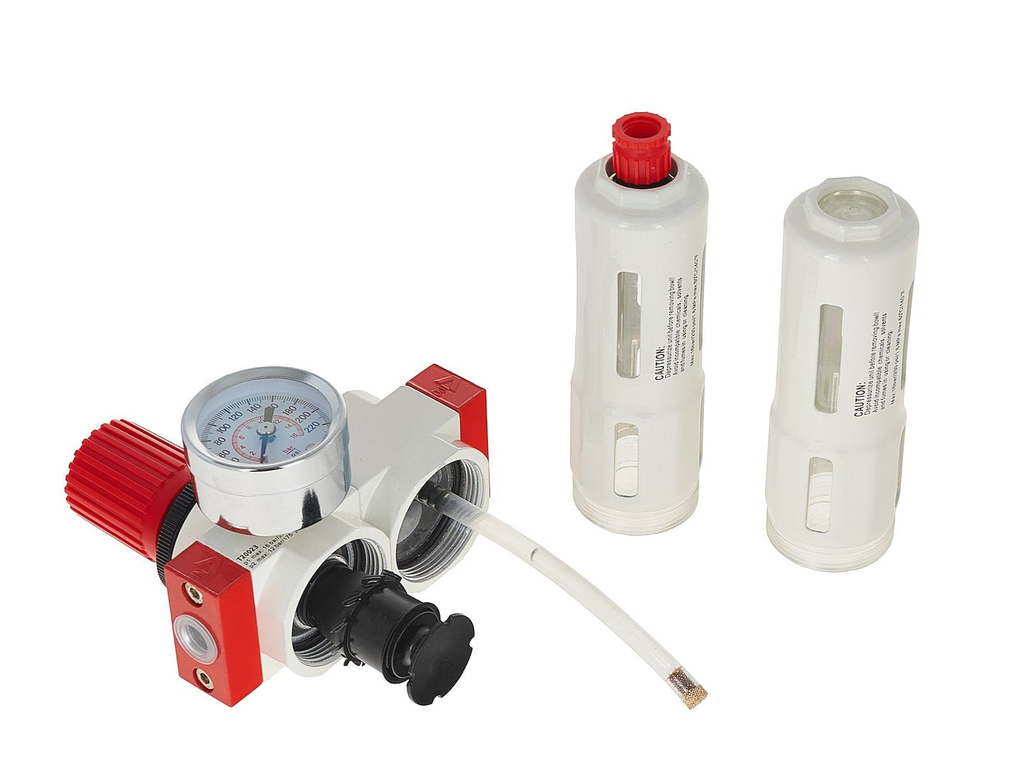 Separatore d'acqua e olio ad aria compressa, riduttore di pressione per compressore, filtro regolatore aria con manometro 1/4 " Tvardy