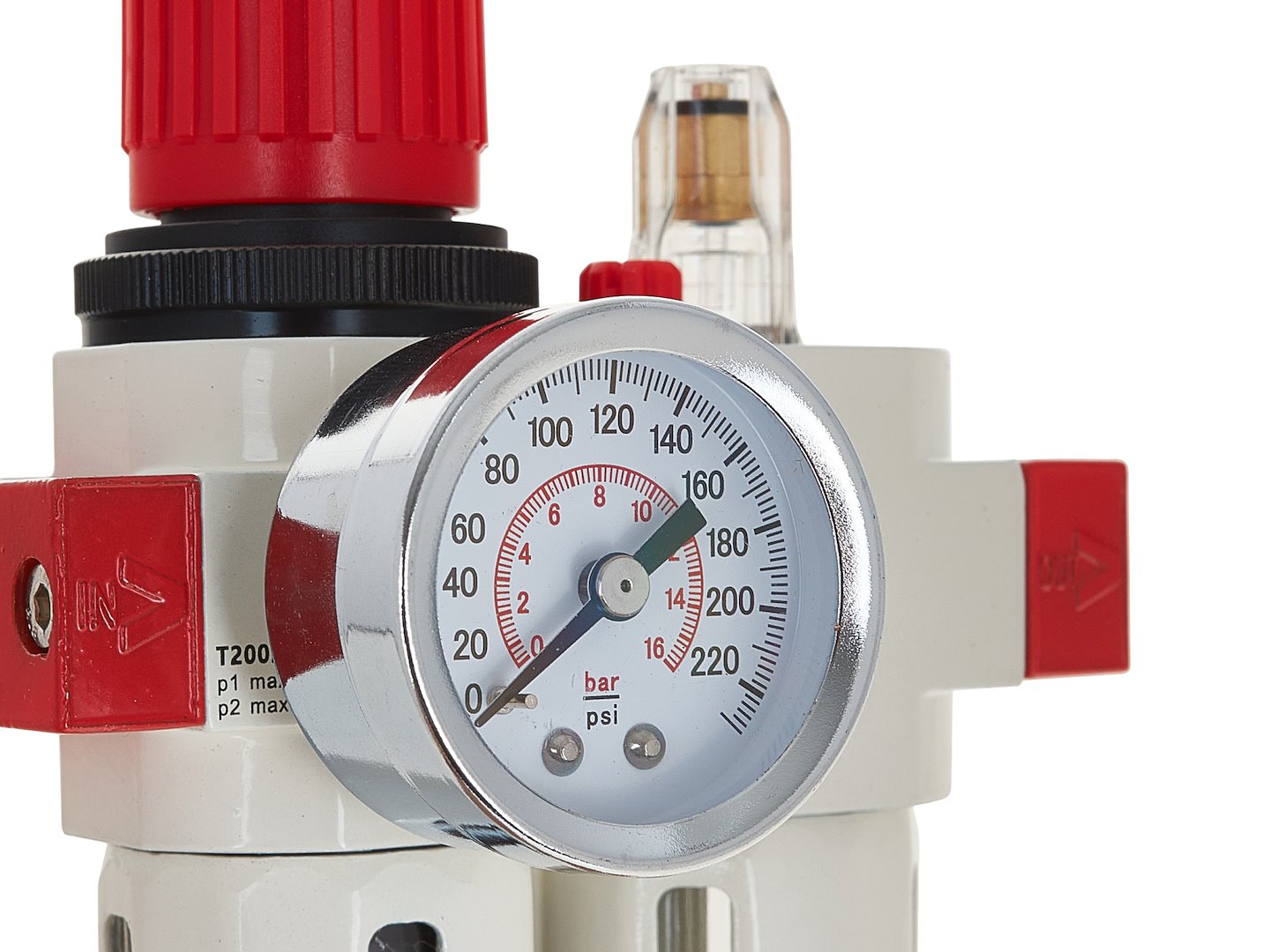 Separatore d'acqua e olio ad aria compressa, riduttore di pressione per compressore, filtro regolatore aria con manometro 1/4 " Tvardy
