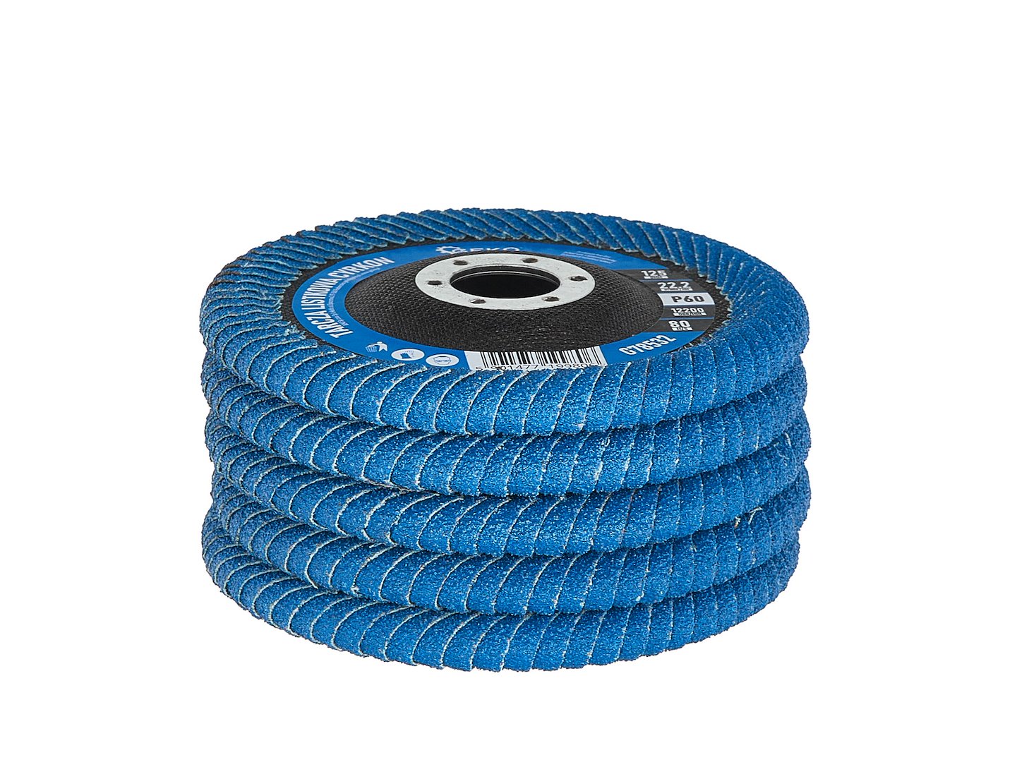 Disco lamellare in zirconio, per smerigliatrice angolare, disco a lamella al zirconio, 125 mm P60