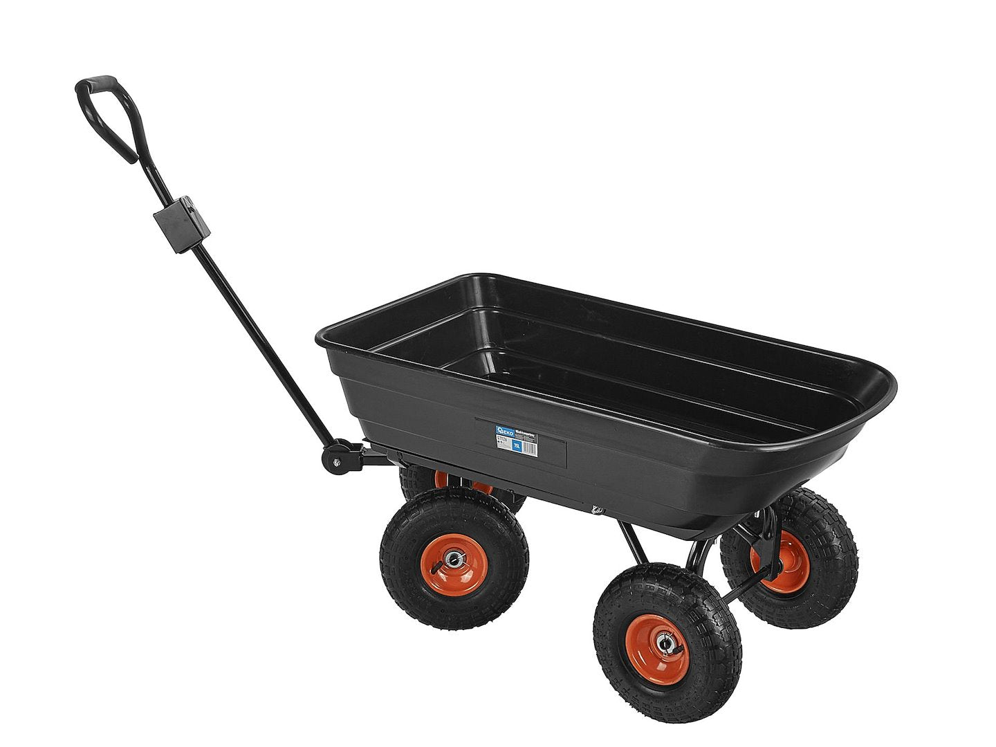 Carrello ribaltabile da giardino ,carriola ,carrello multiuso, per giardinaggio, edilizia, magazzini 75 kg Geko