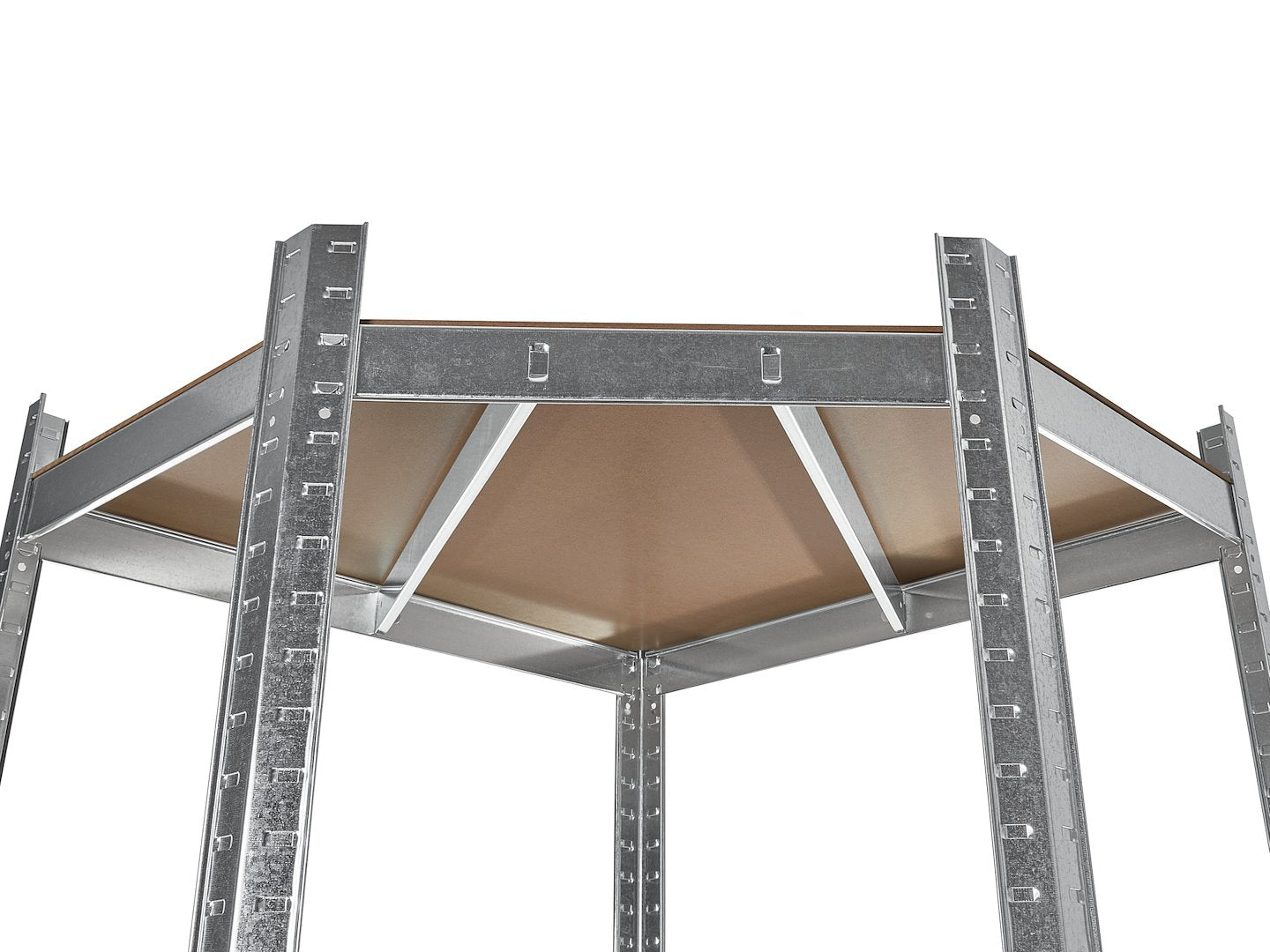 Scaffale angolare, scaffale di stoccaggio, per carichi pesanti, fino a 175 kg, 5 ripiani regolabili, MDF, 80 x 40 x 70 cm