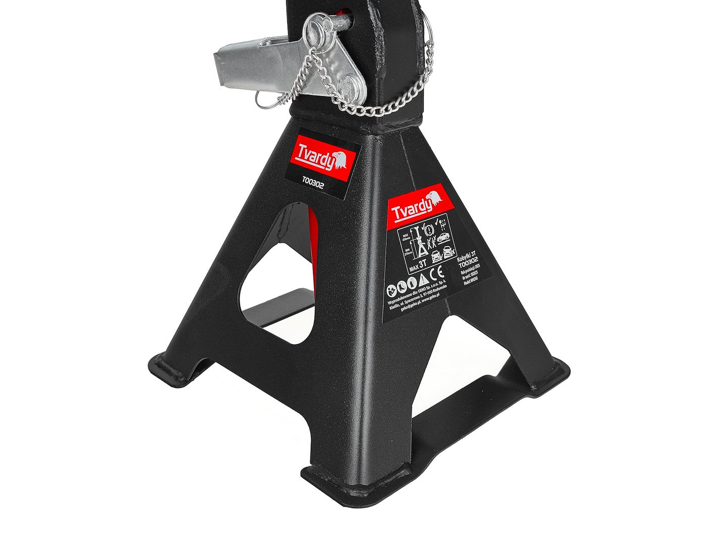 Set 2 cavalletti auto 3 t, regolabili, per impieghi gravosi – Tvardy