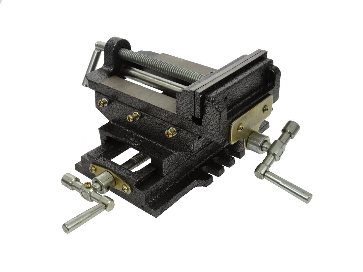 Morsa a croce per trapano a colonna, industriale heavy duty, morsetto a morsa a croce meccanica a 2 assi per manutenzione di macchine per fresatrici da officina, 125 mm 5" Geko