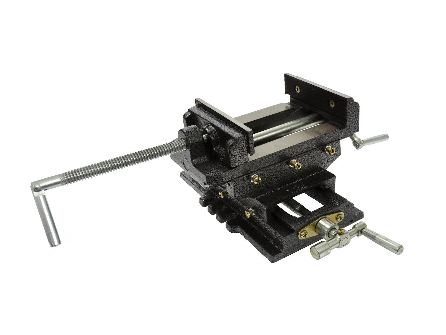 Morsa a croce per trapano a colonna, industriale heavy duty, morsetto a morsa a croce meccanica a 2 assi per manutenzione di macchine per fresatrici da officina, 125 mm 5" Geko