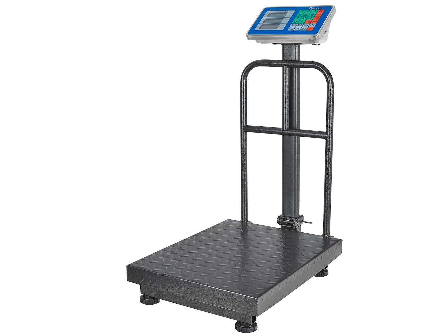 Bilancia a piattaforma con display LCD, portata 300 kg Geko
