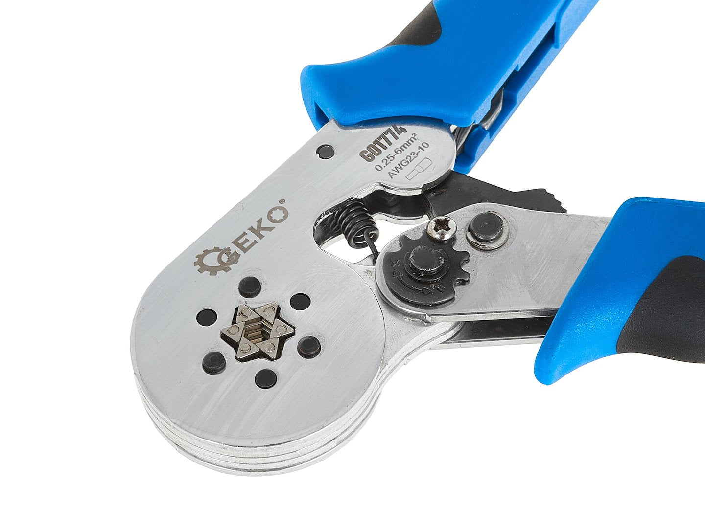 Pinza crimpatrice per connettori 0,25–6 mm² Geko