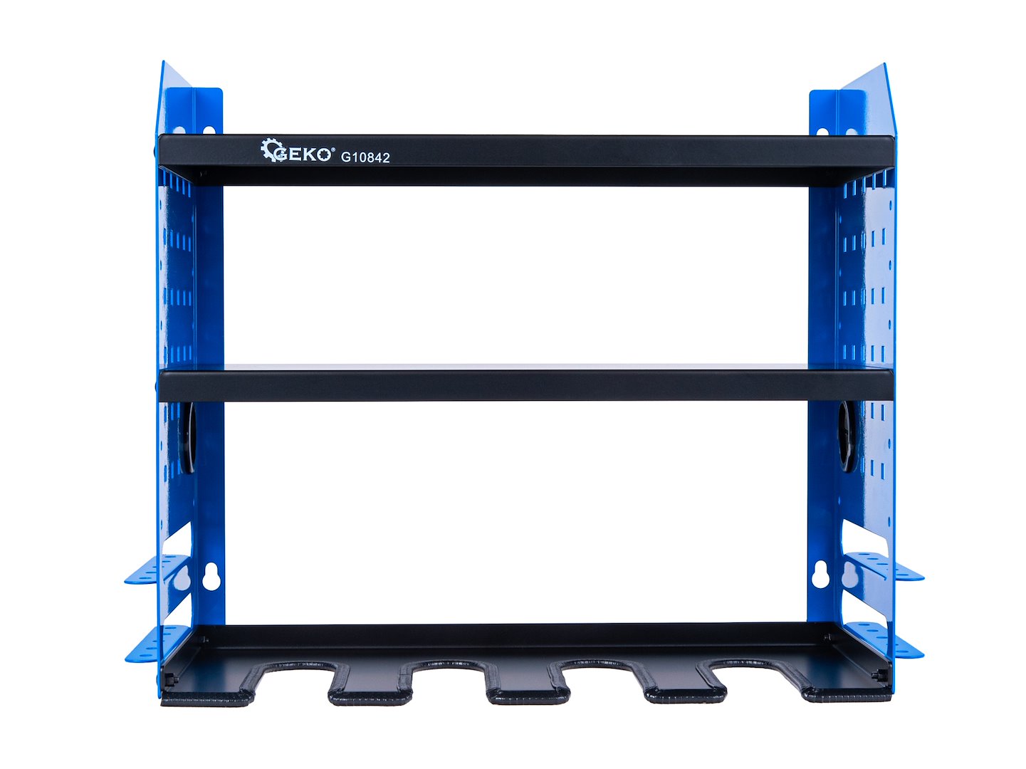 Organizzatore per attrezzi da parete, supporto per trapano a percussione, scaffale portautensili in metallo, organizer pesante per garage e officina con supporto laterale per cacciavite per garage, Geko