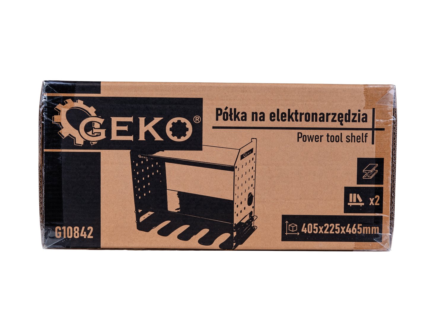 Organizzatore per attrezzi da parete, supporto per trapano a percussione, scaffale portautensili in metallo, organizer pesante per garage e officina con supporto laterale per cacciavite per garage, Geko