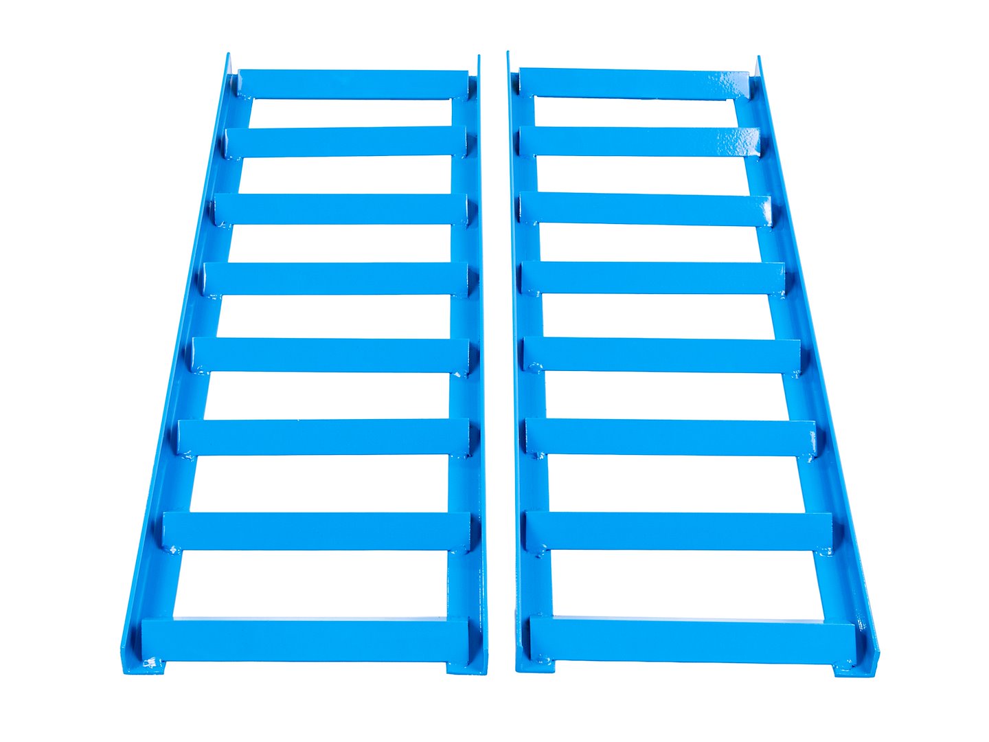 Set di 2 prolunghe per rampe auto, in acciaio low‑profile per auto, altezza 300 mm, ideali per cambio olio & officina