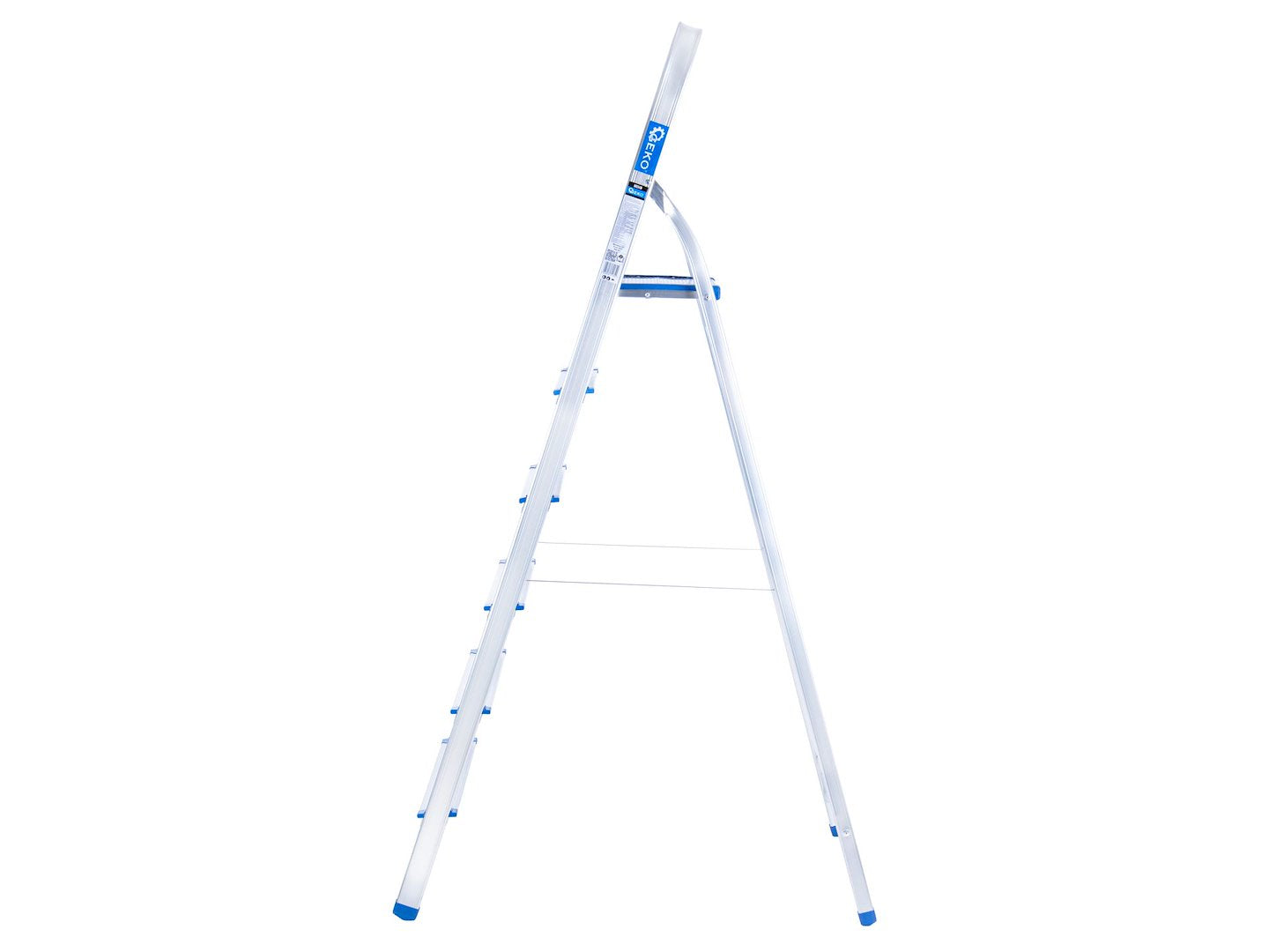 Scala pieghevole in alluminio 6 gradini, portata max 150 kg Geko