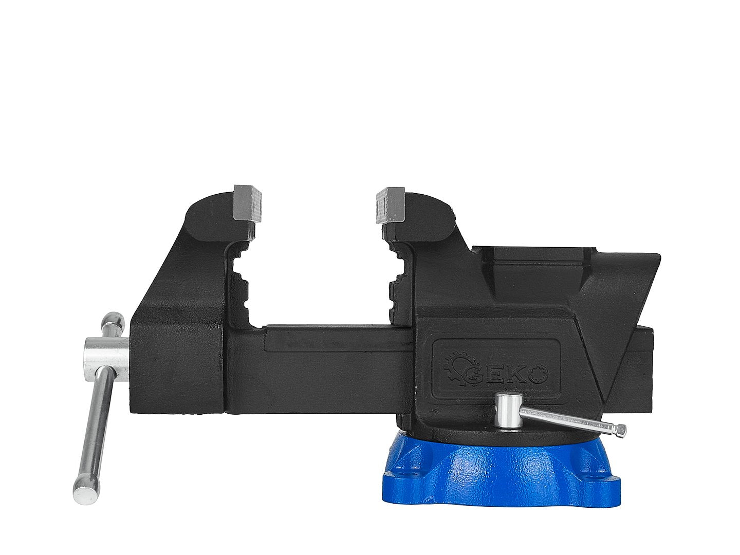 Morsa di precisione da banco con base girevole, morsa da banco rotante-girevole, per impieghi gravosi Heavy Duty, uso domestico commerciale da garage officina, morsa da banco apertura 150 mm Geko