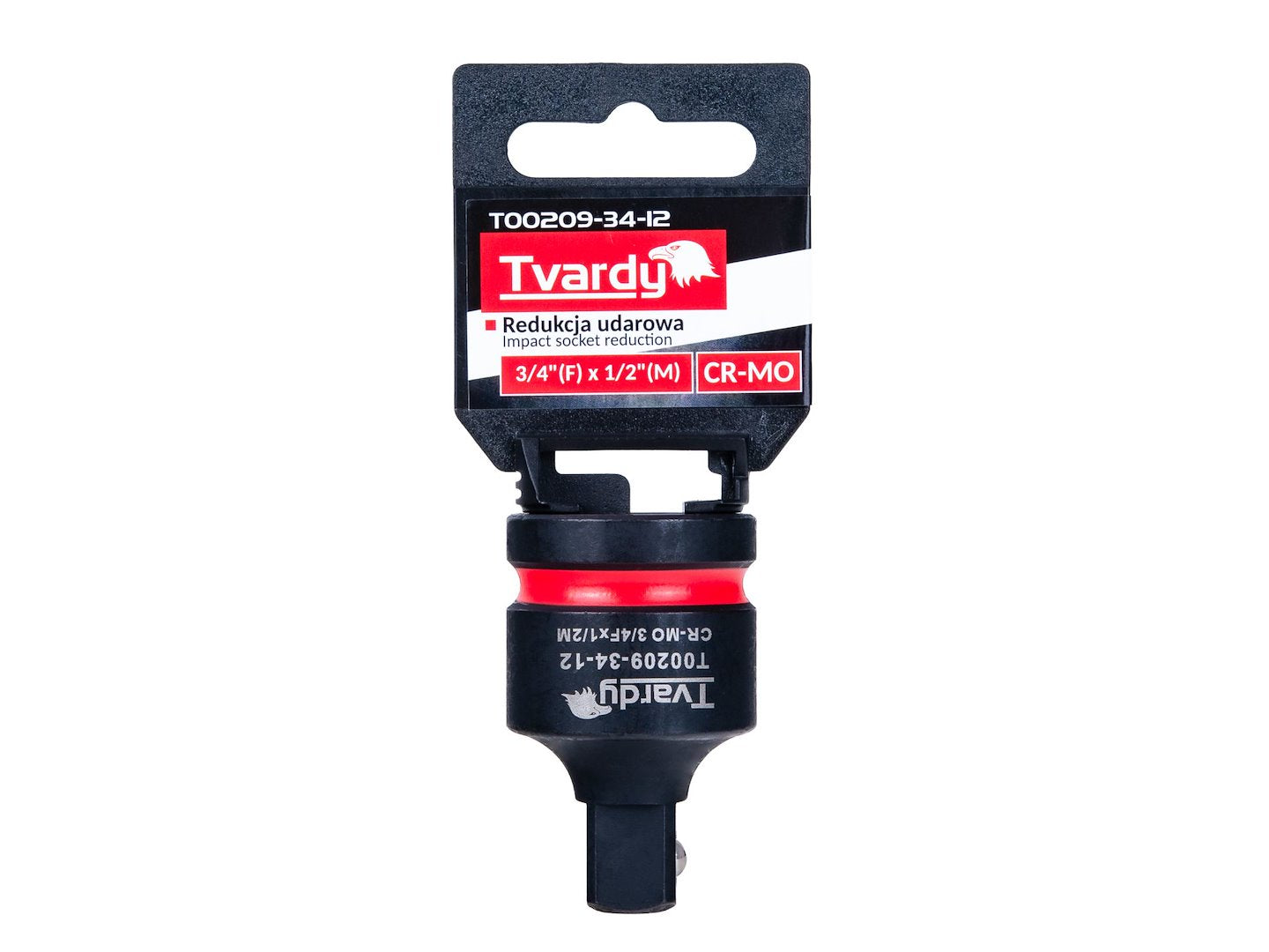 Adattatore per bussola ad impatto, riduttore per bussola da 3/4" a 1/2", per avvitatore, per chiave dinamometrica e a cricchetto, in acciaio Cr-Mo, Tvardy