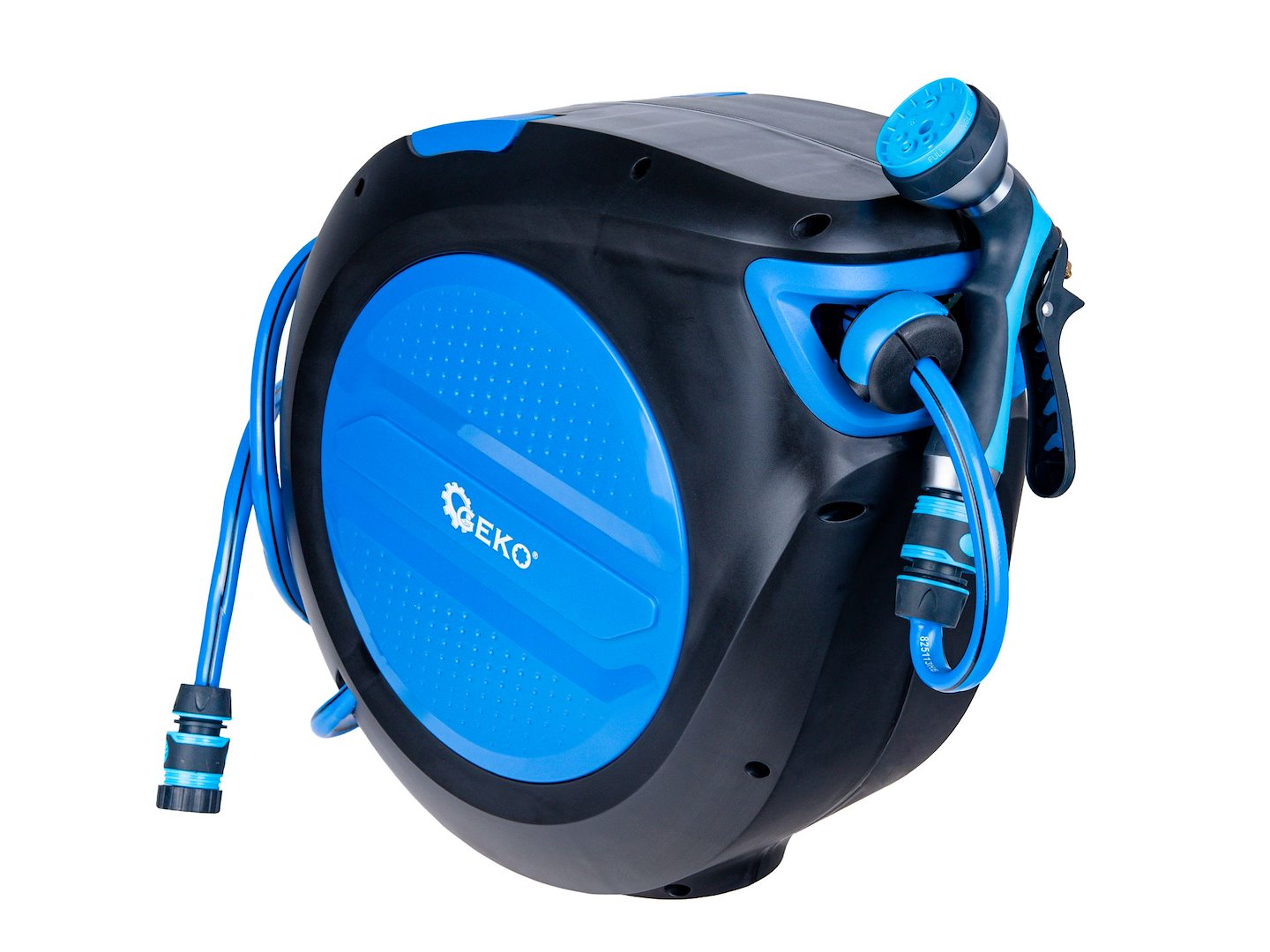 Avvolgitubo automatico da parete, con tubo da giardino con pistola a 7 funzioni 1/2" 30 m SKY-LINE