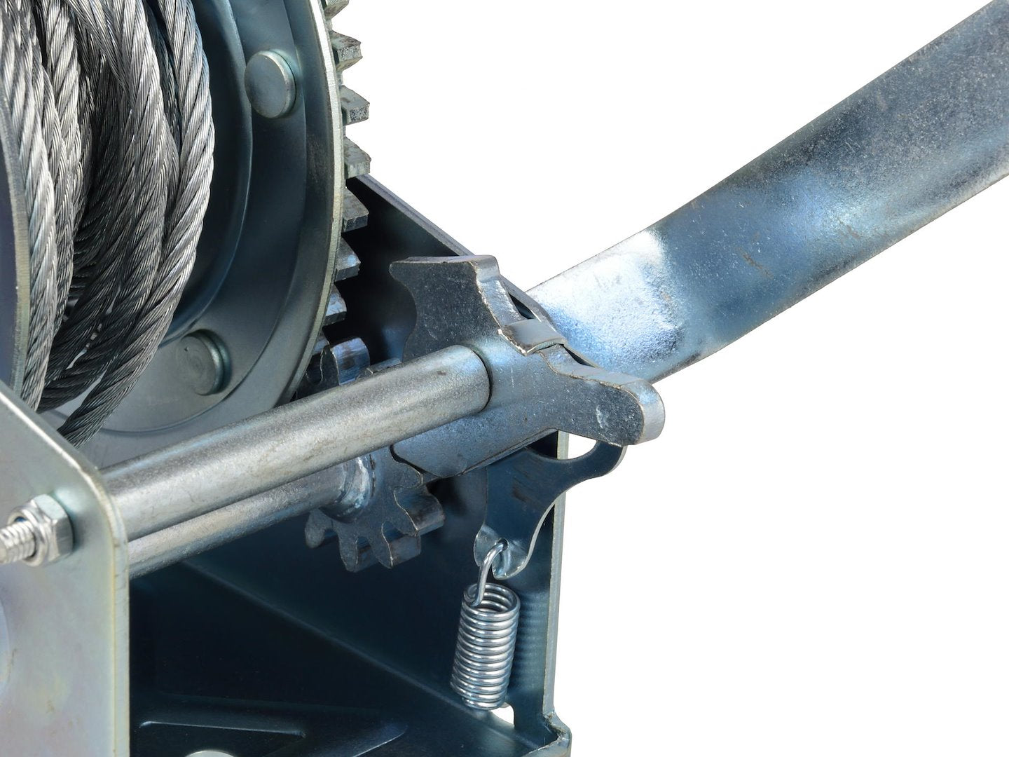 Verricello manuale, portata massima 1800 lb / 850 kg, cavo da 10 m, ideale per traino di auto, barche e attrezzature, Geko