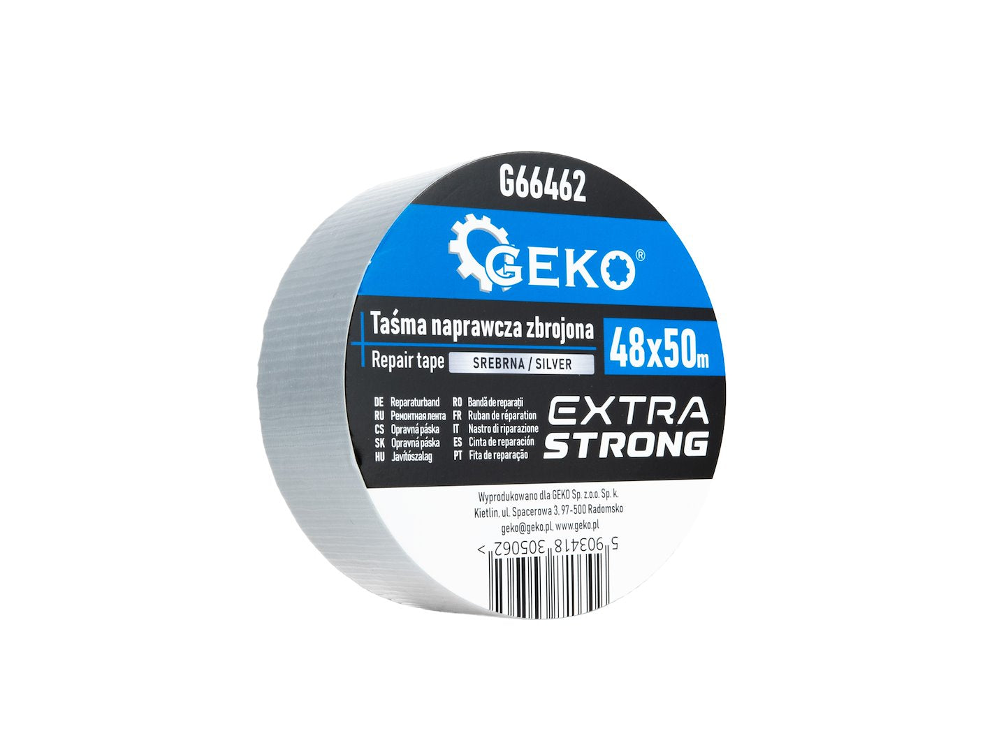 Nastro adesivo rinforzato, nastro rinforzato, filamento tipo nastro, 48mm x 50m Geko