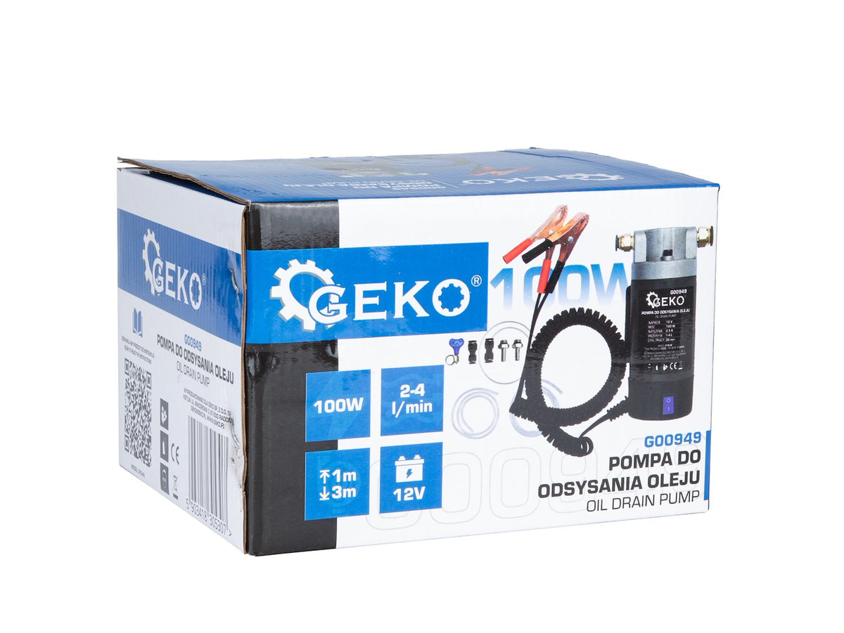 Pompa elettrica per il travaso dell'olio 12 V Geko