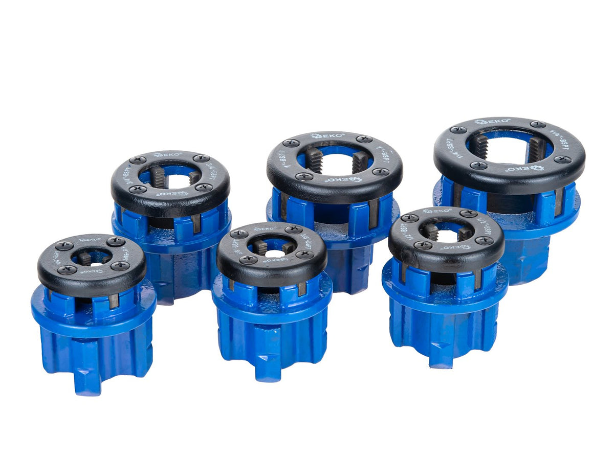 Set-kit filiera manuale a cricco per tubi 1/4''- 5/4'' Geko